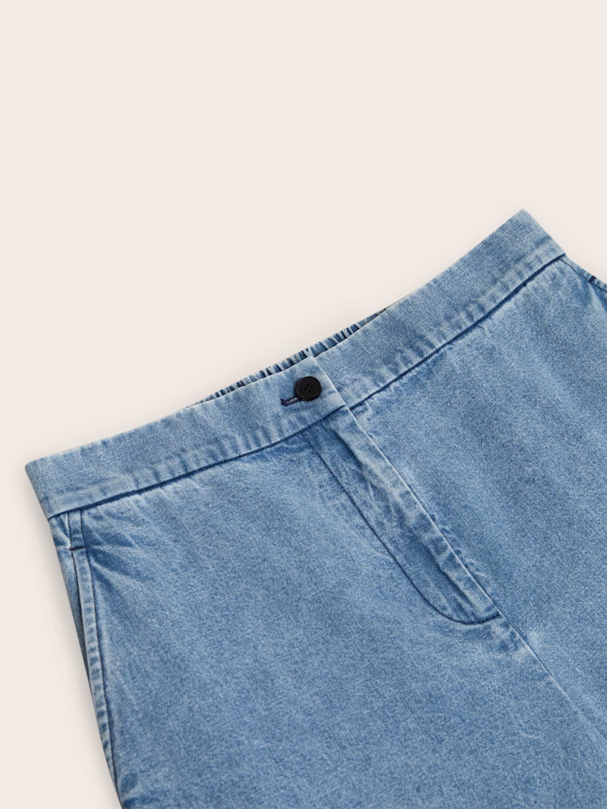 Adelaide Light Denim Wide Leg Jeans - Image 8