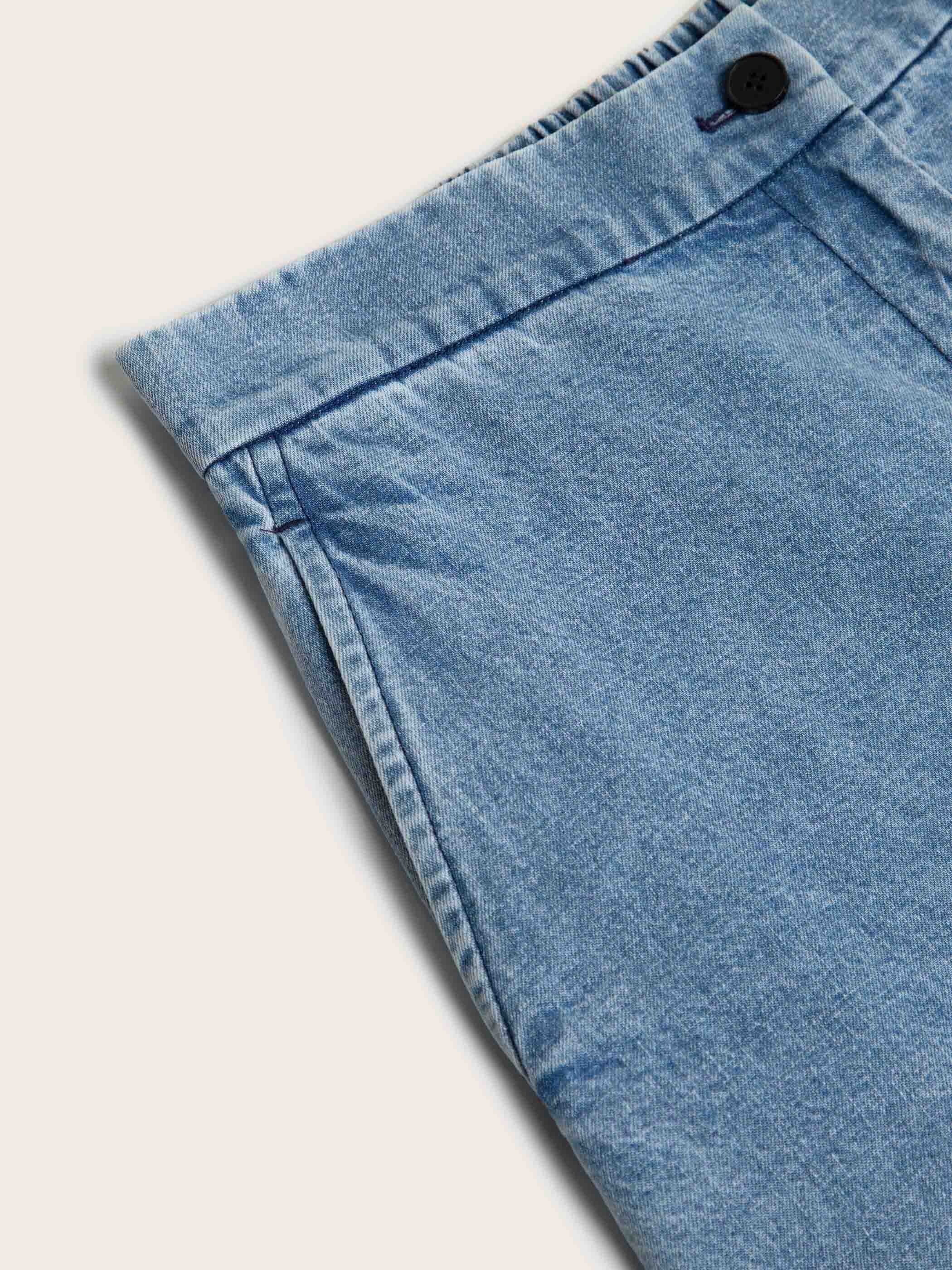 Adelaide Light Denim Wide Leg Jeans - Image 9