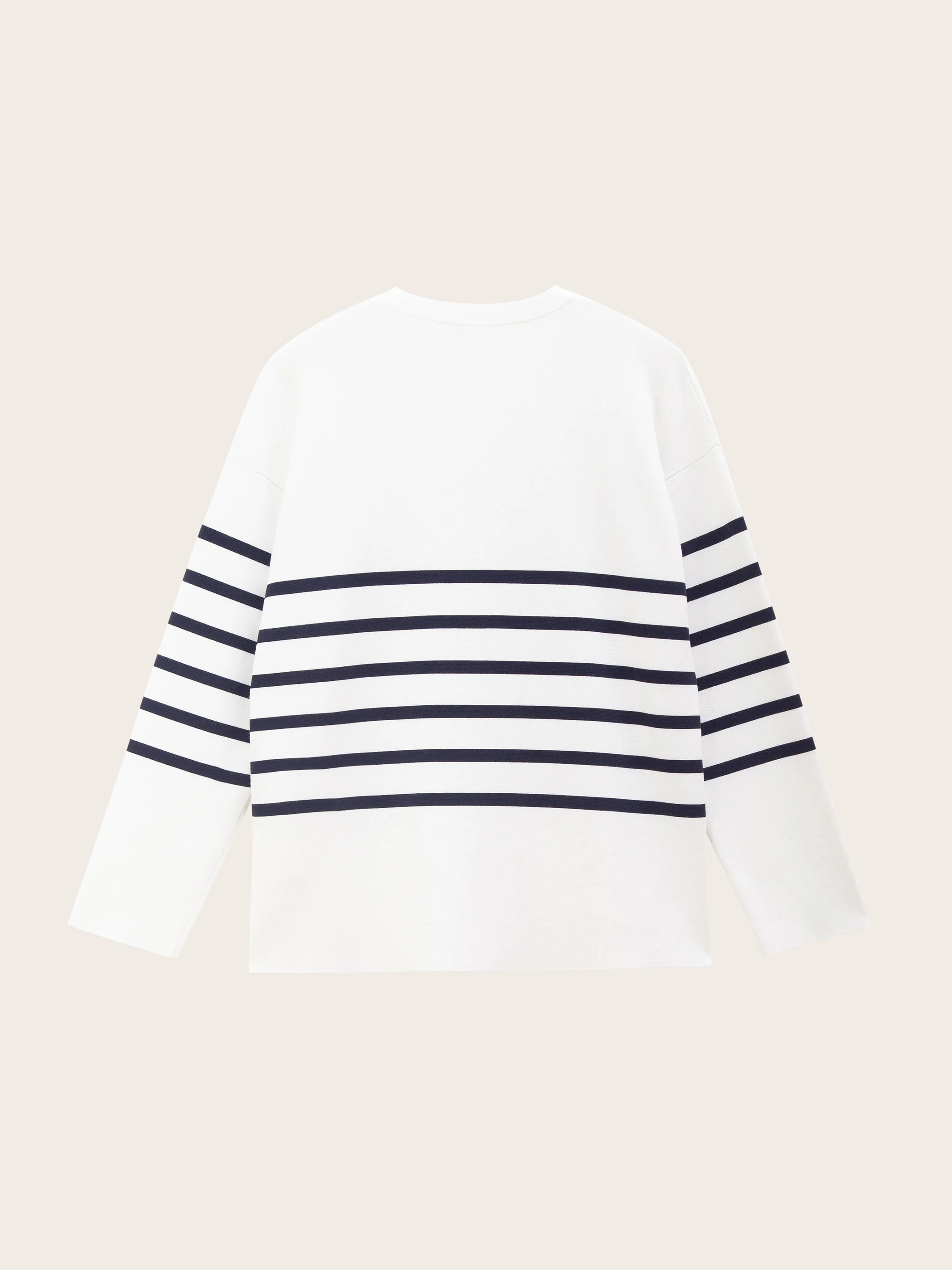 AMARA OVERSIZED CREW NECK STRIPED SWEATER - Image 8