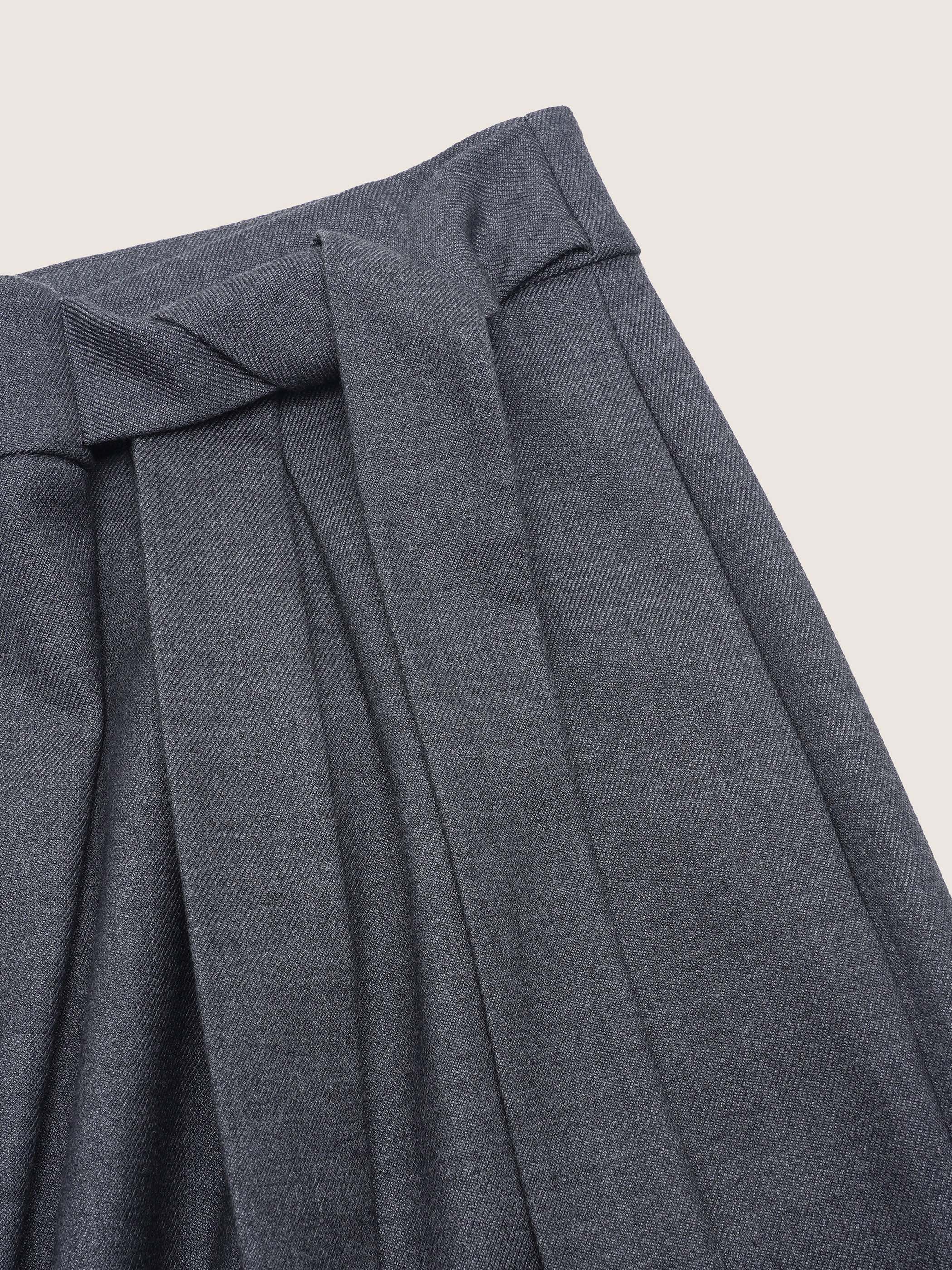 Amira Asymmetrical Pleated Trousers - Image 10