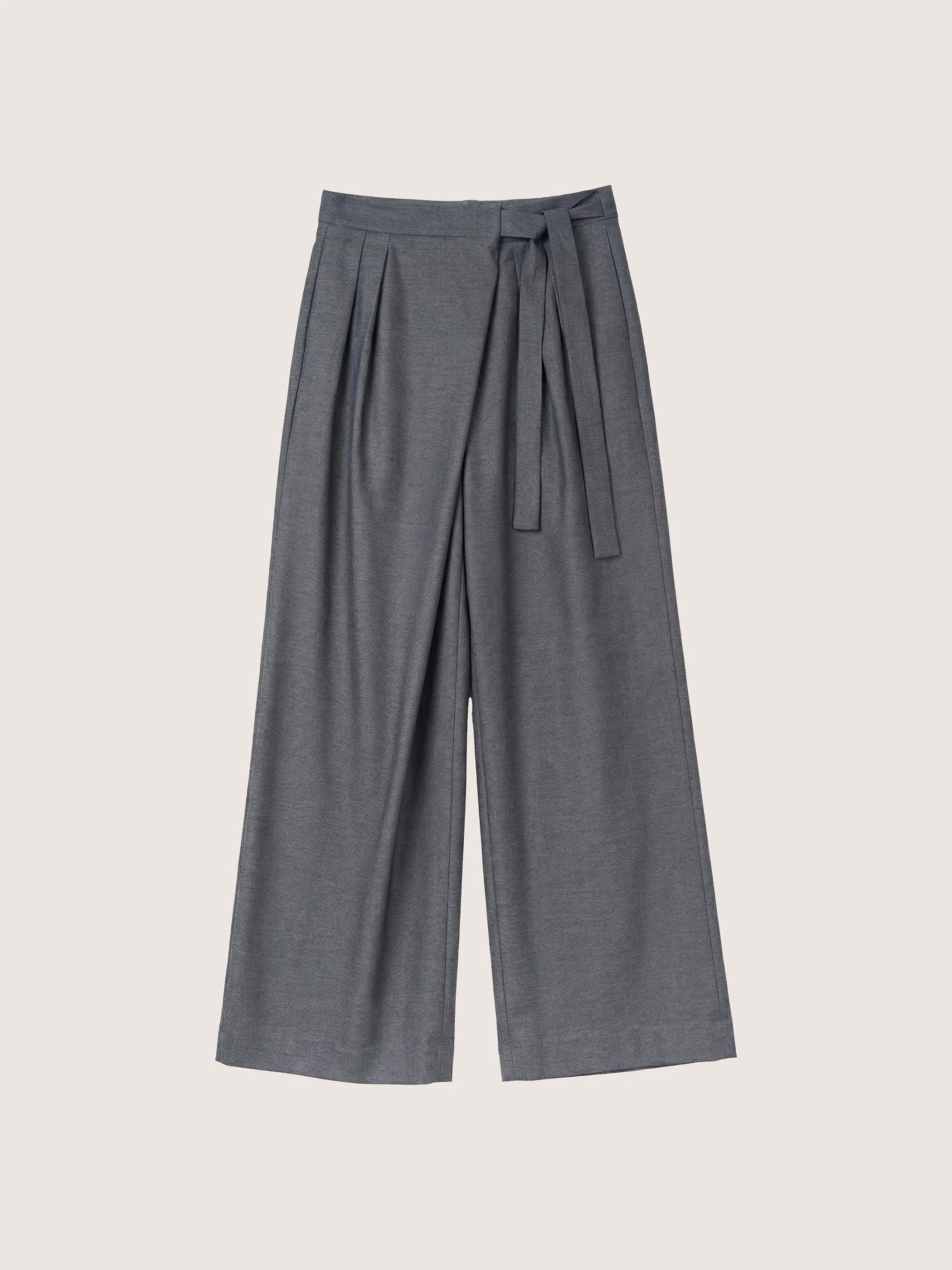 Amira Asymmetrical Pleated Trousers - Image 7