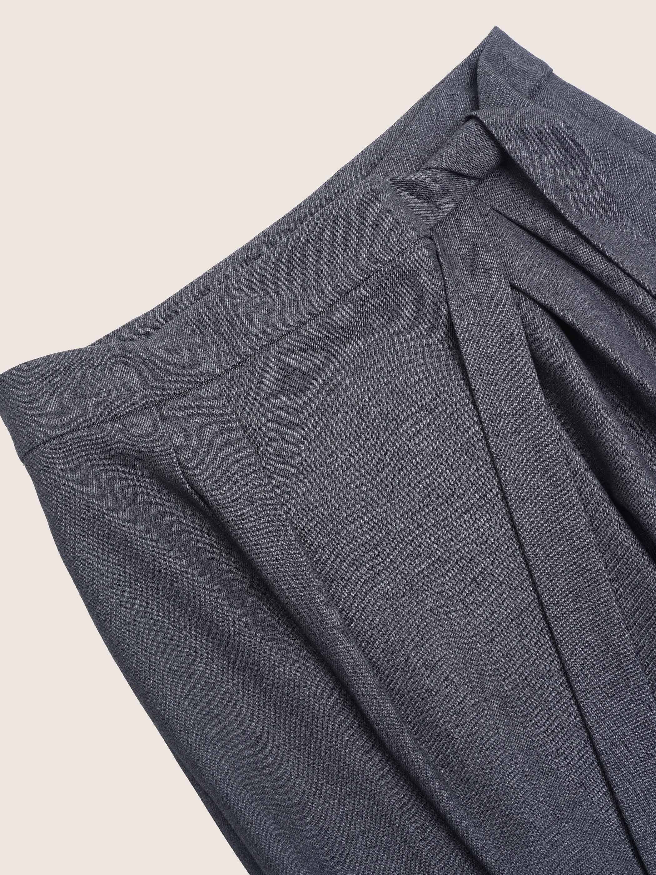 Amira Asymmetrical Pleated Trousers - Image 9