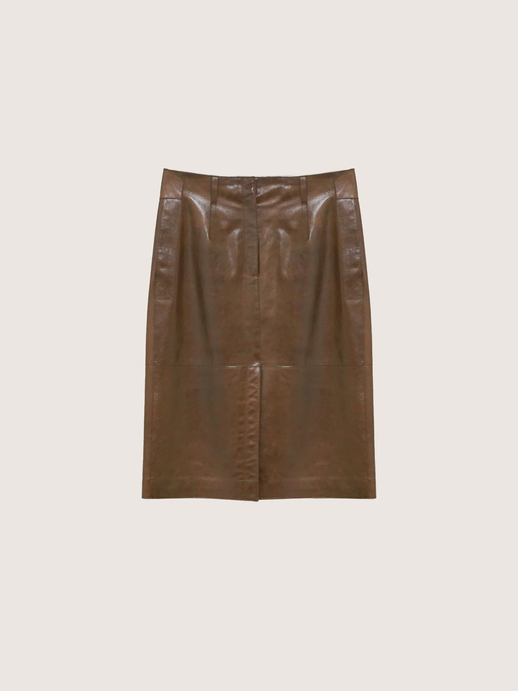 Arden Leather Pencil Skirt - Image 5