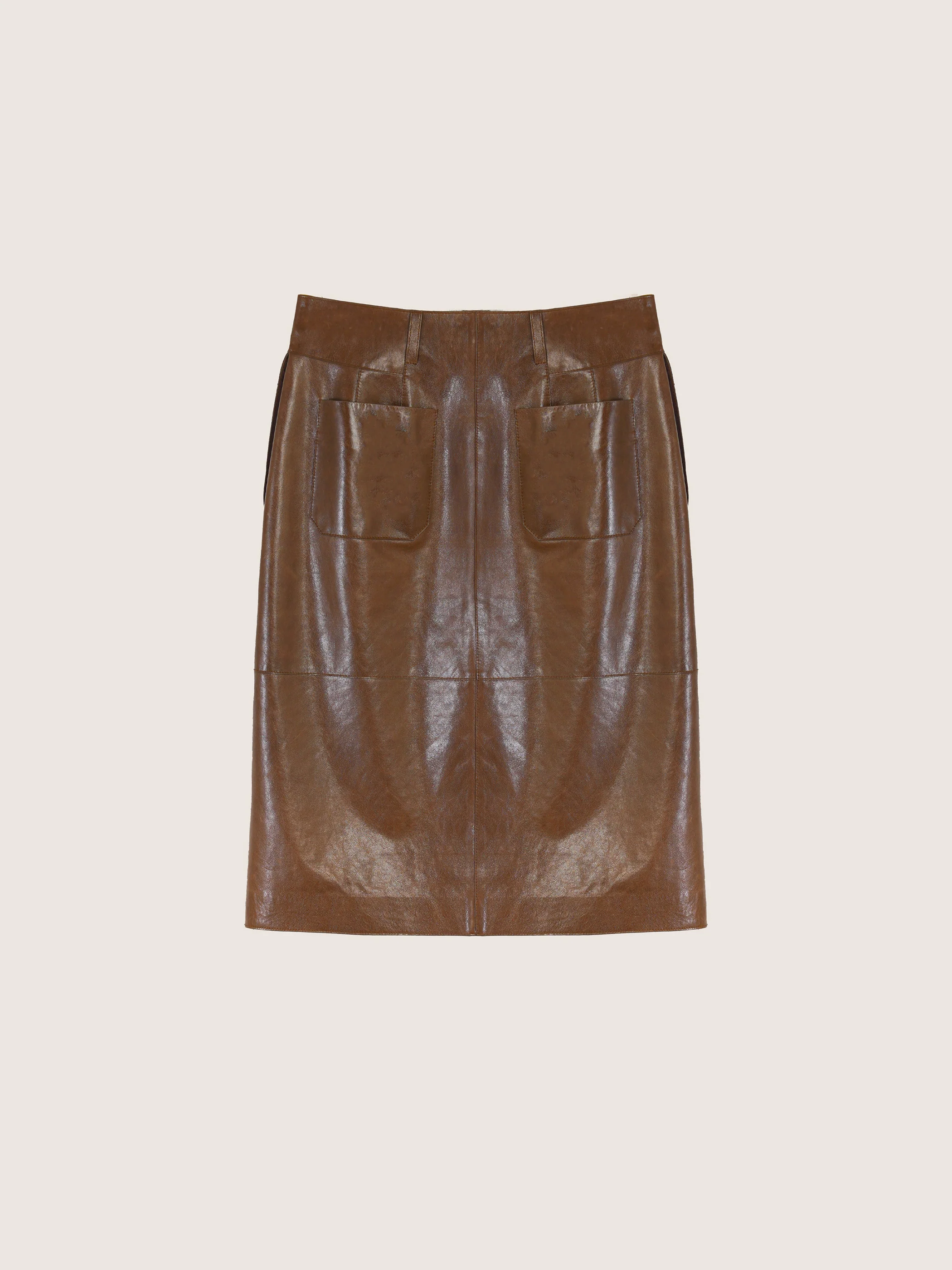 Arden Leather Pencil Skirt - Image 6