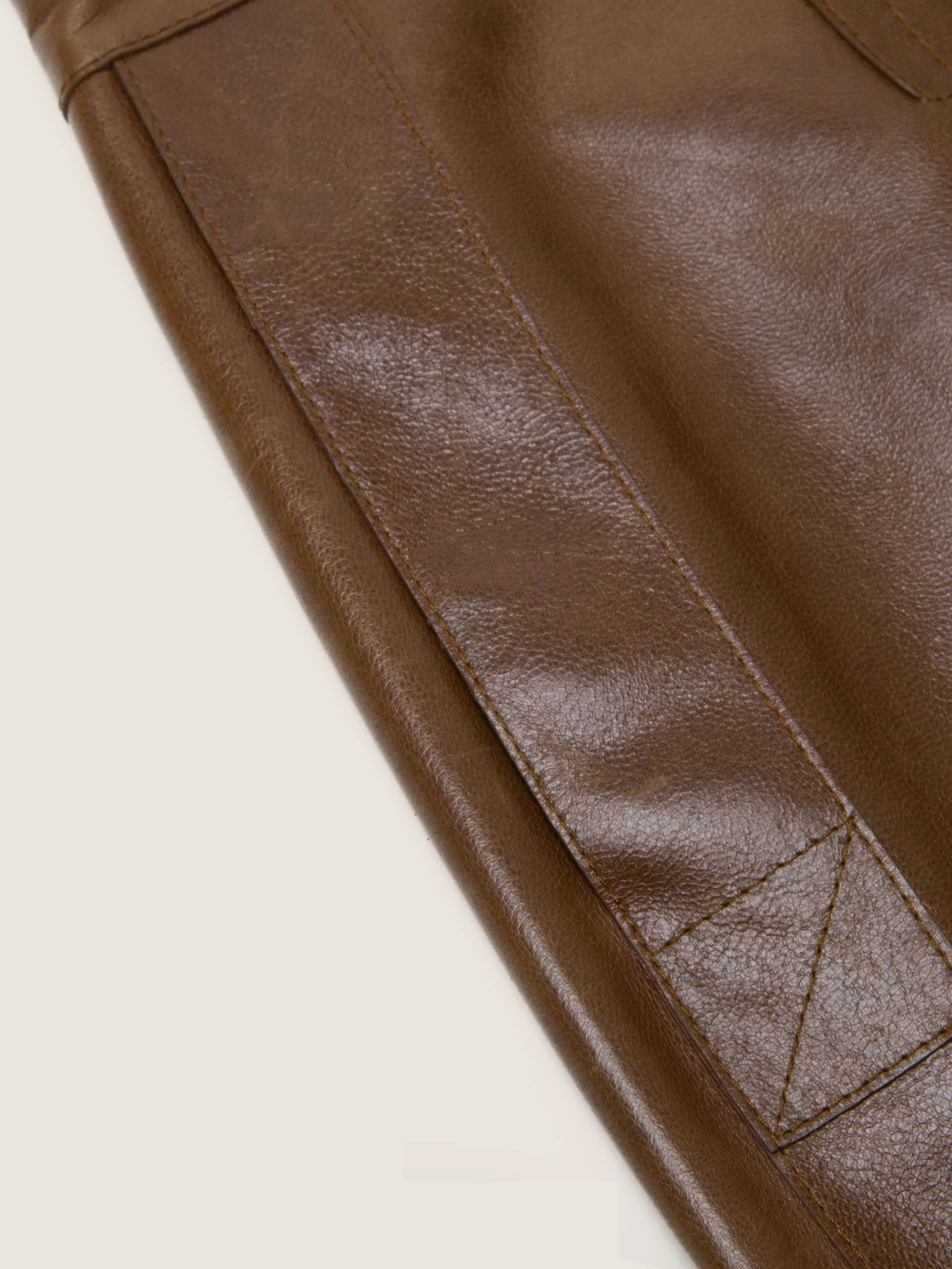 Arden Leather Pencil Skirt - Image 9