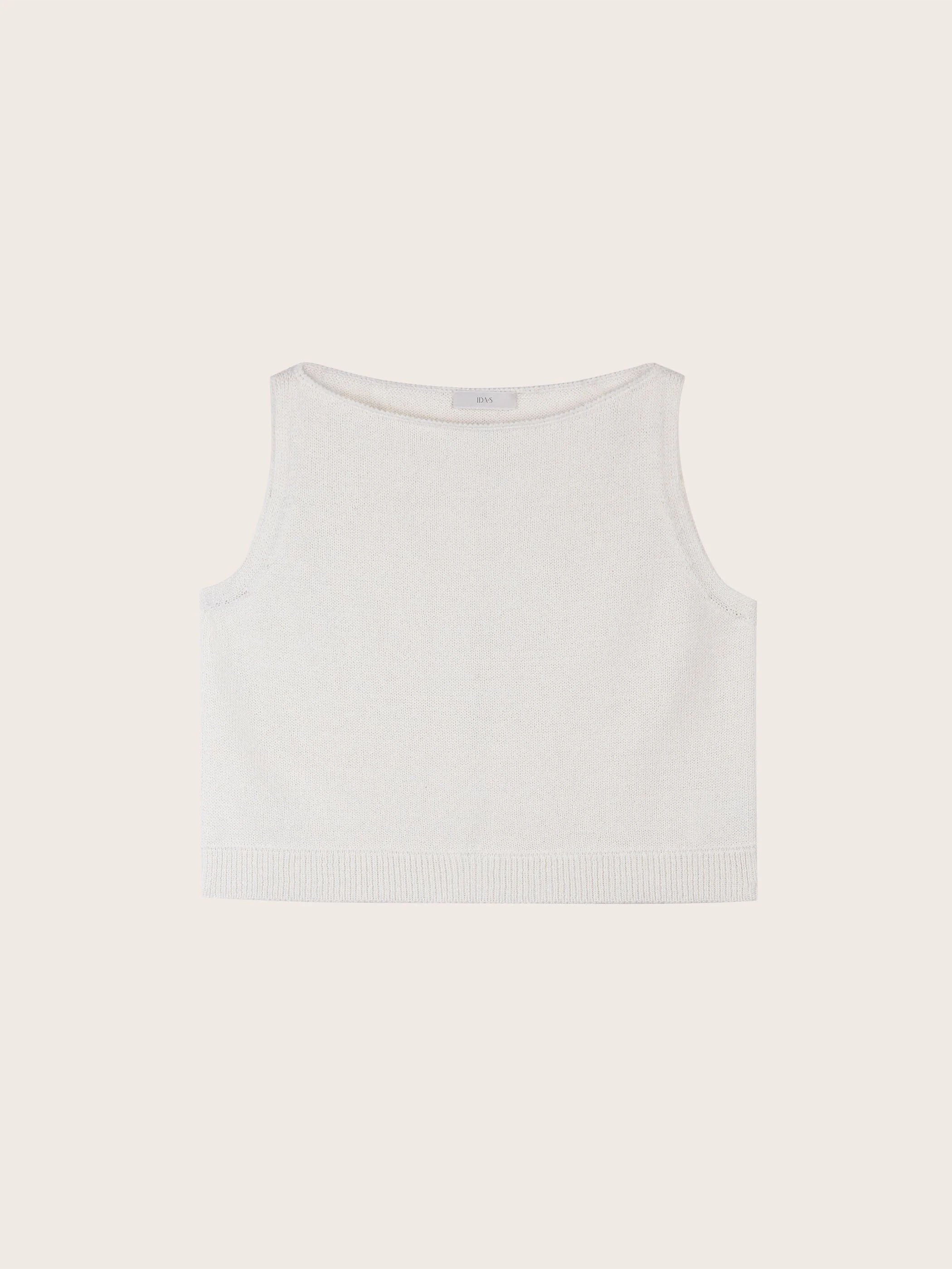 Ari Cropped Knit Tank Top - Image 5