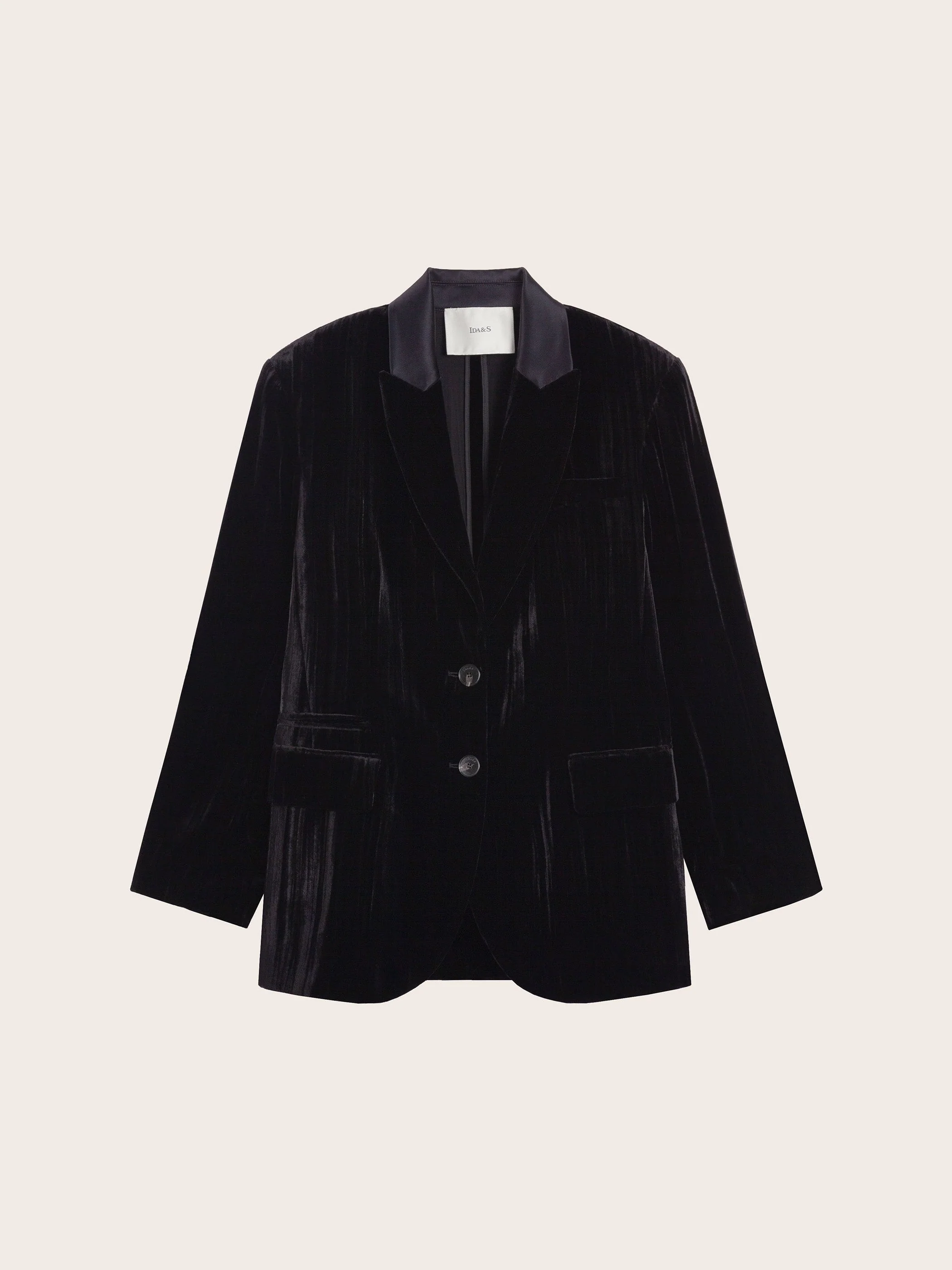 BUTTON FRONT VELVET BLAZER - Image 10