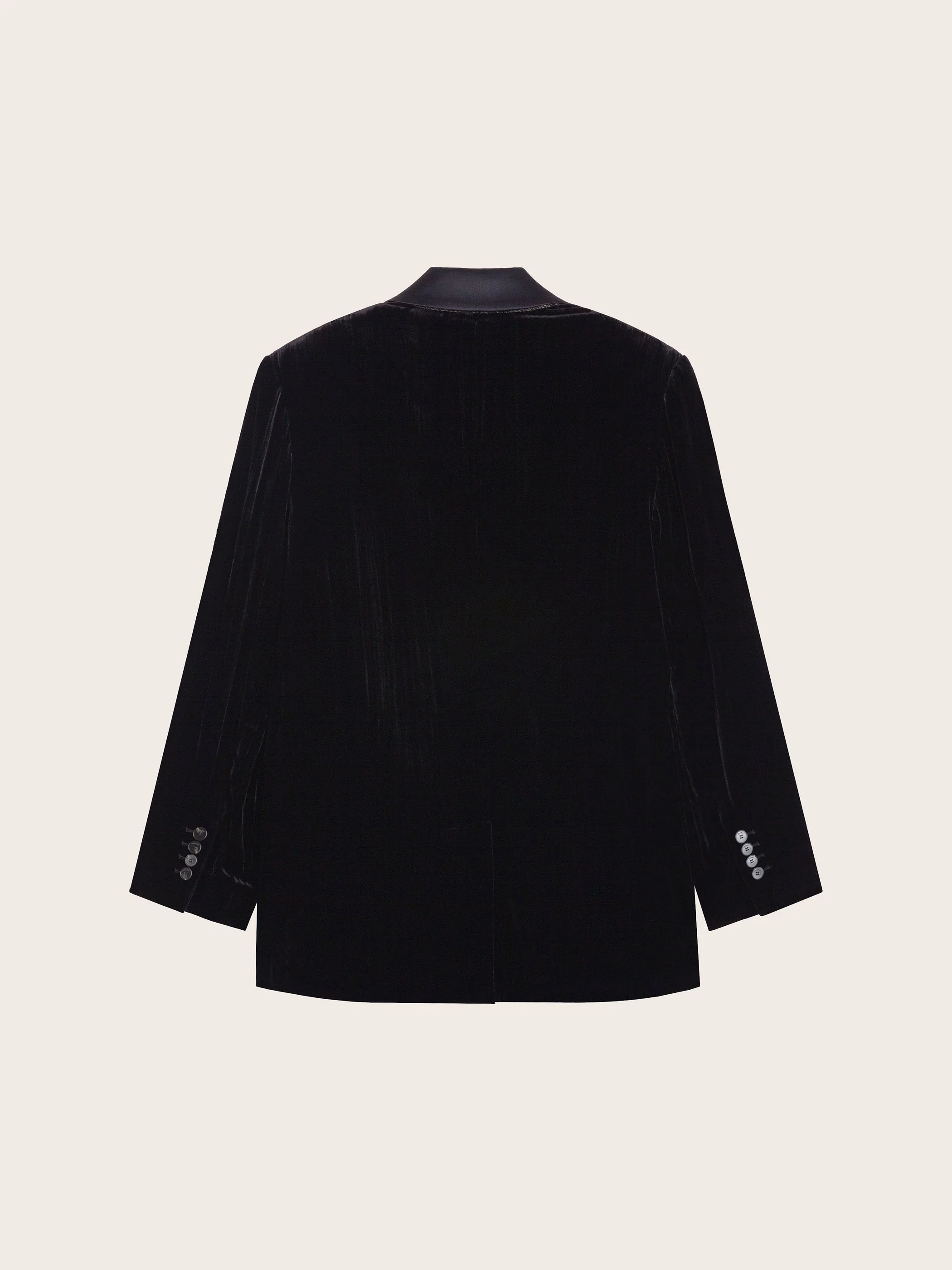 BUTTON FRONT VELVET BLAZER - Image 11