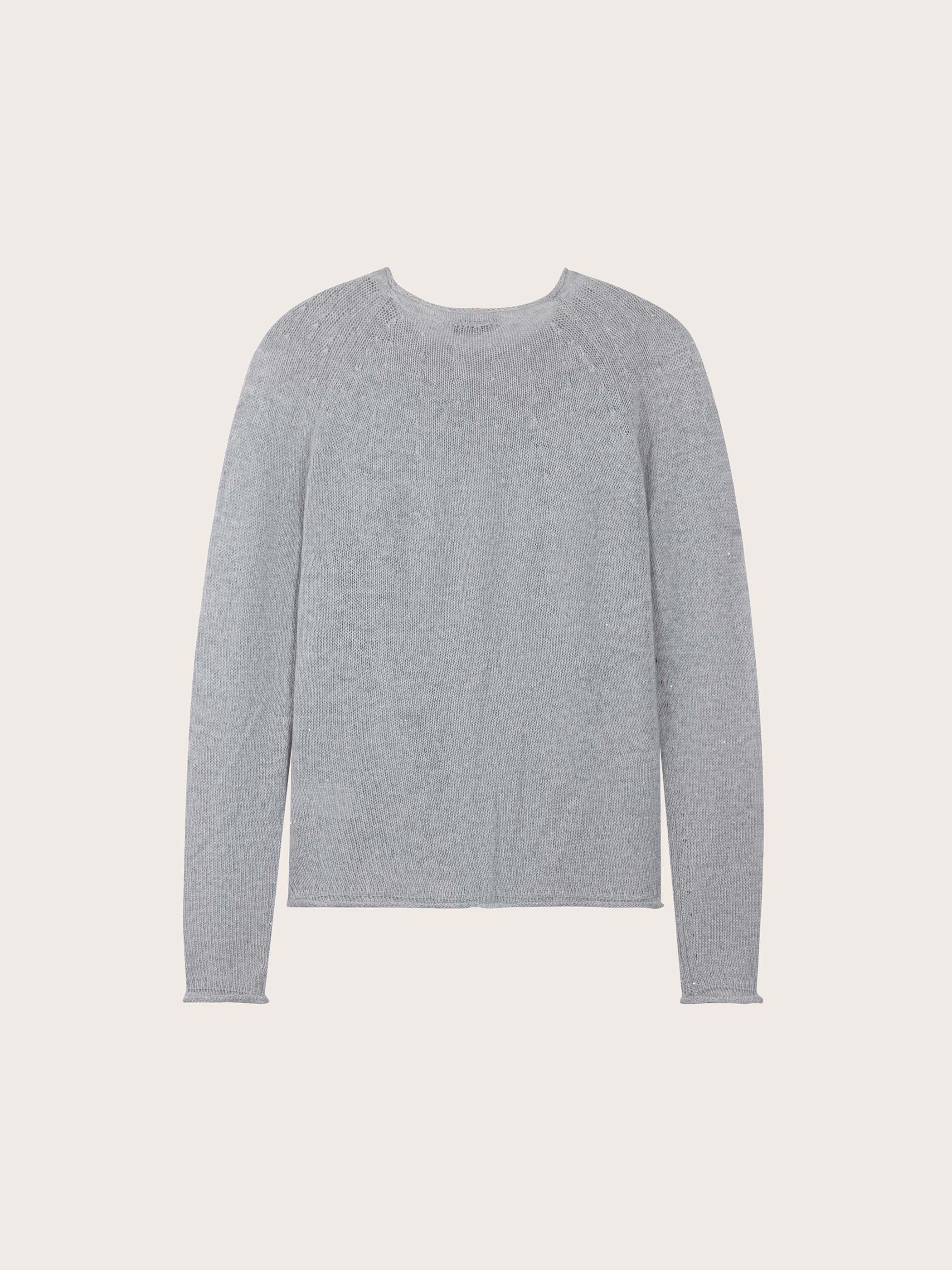 CASHMERE W/ TRIM DETAIL SWEATER - Image 12