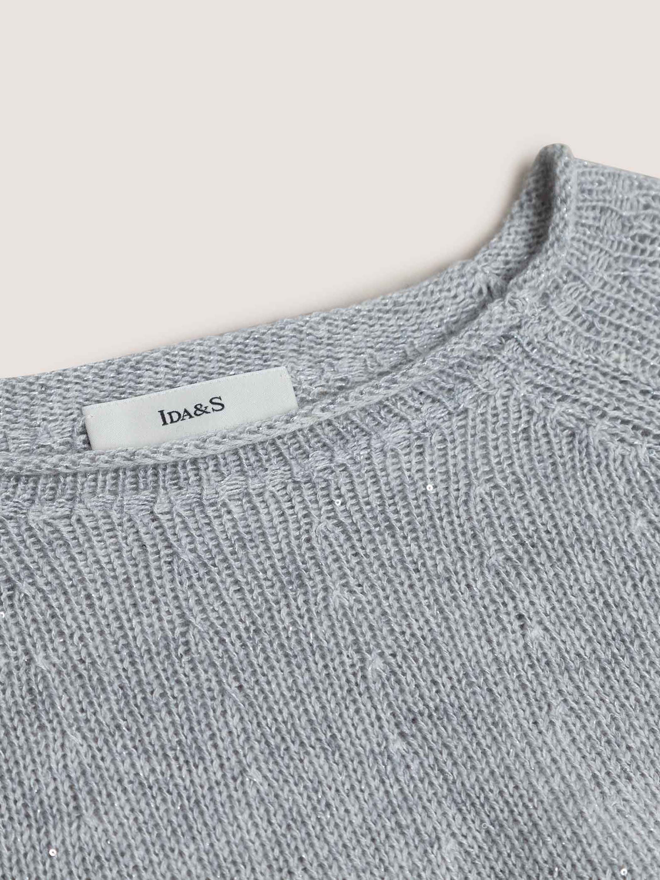 CASHMERE W/ TRIM DETAIL SWEATER - Image 13