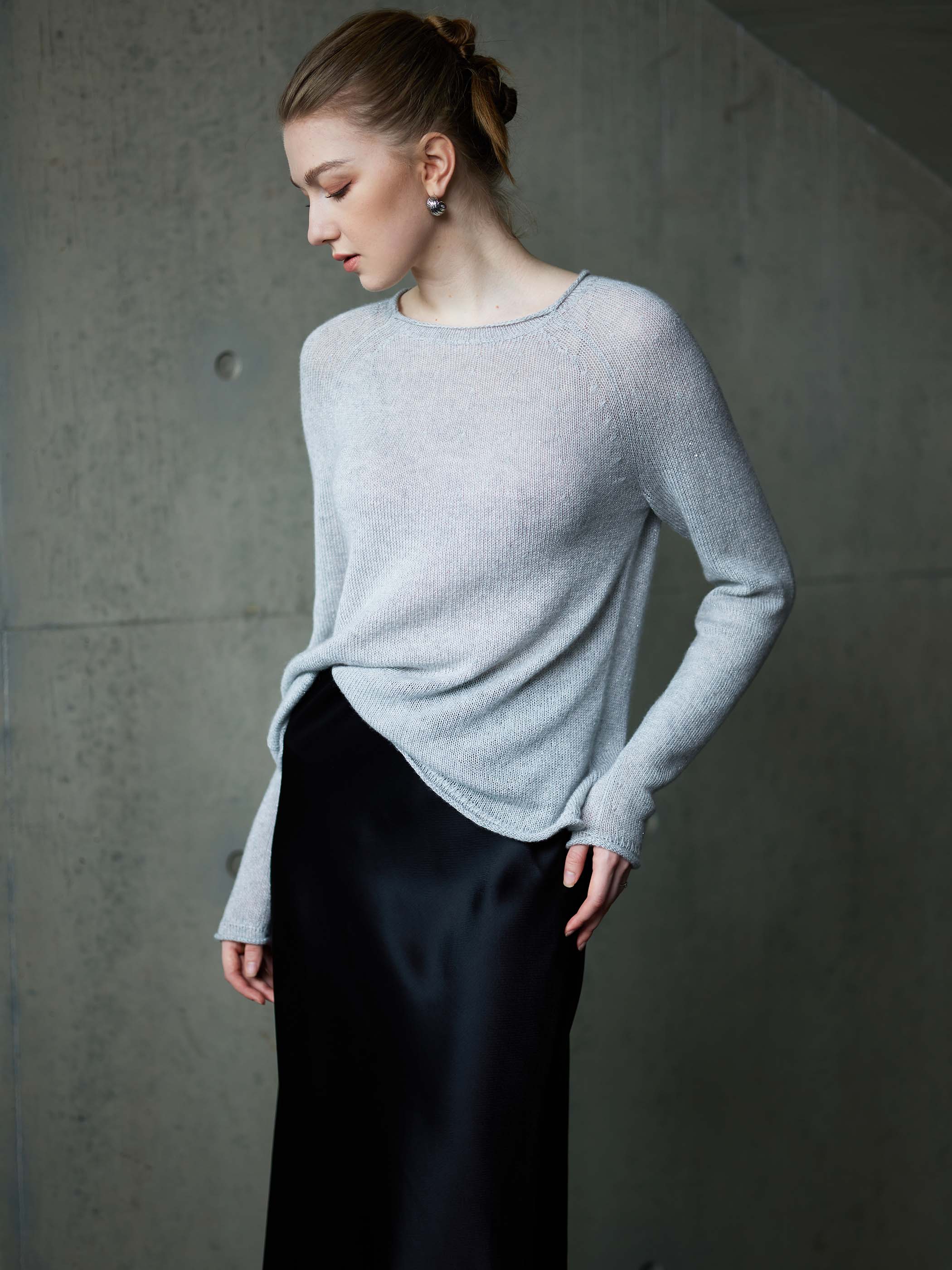 CASHMERE W/ TRIM DETAIL SWEATER - Image 9