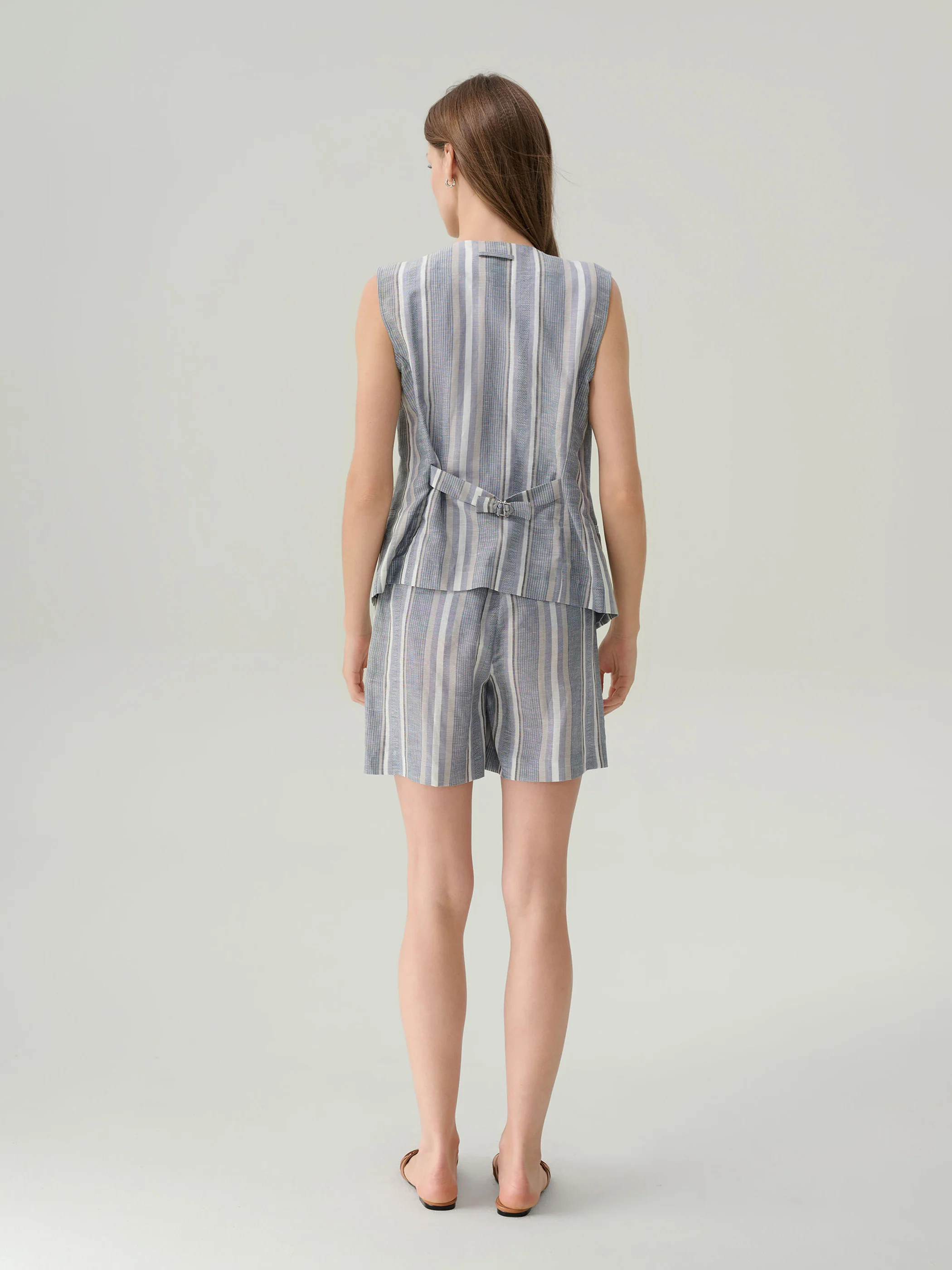 Cecilia Linen High Waisted Shorts - Image 6