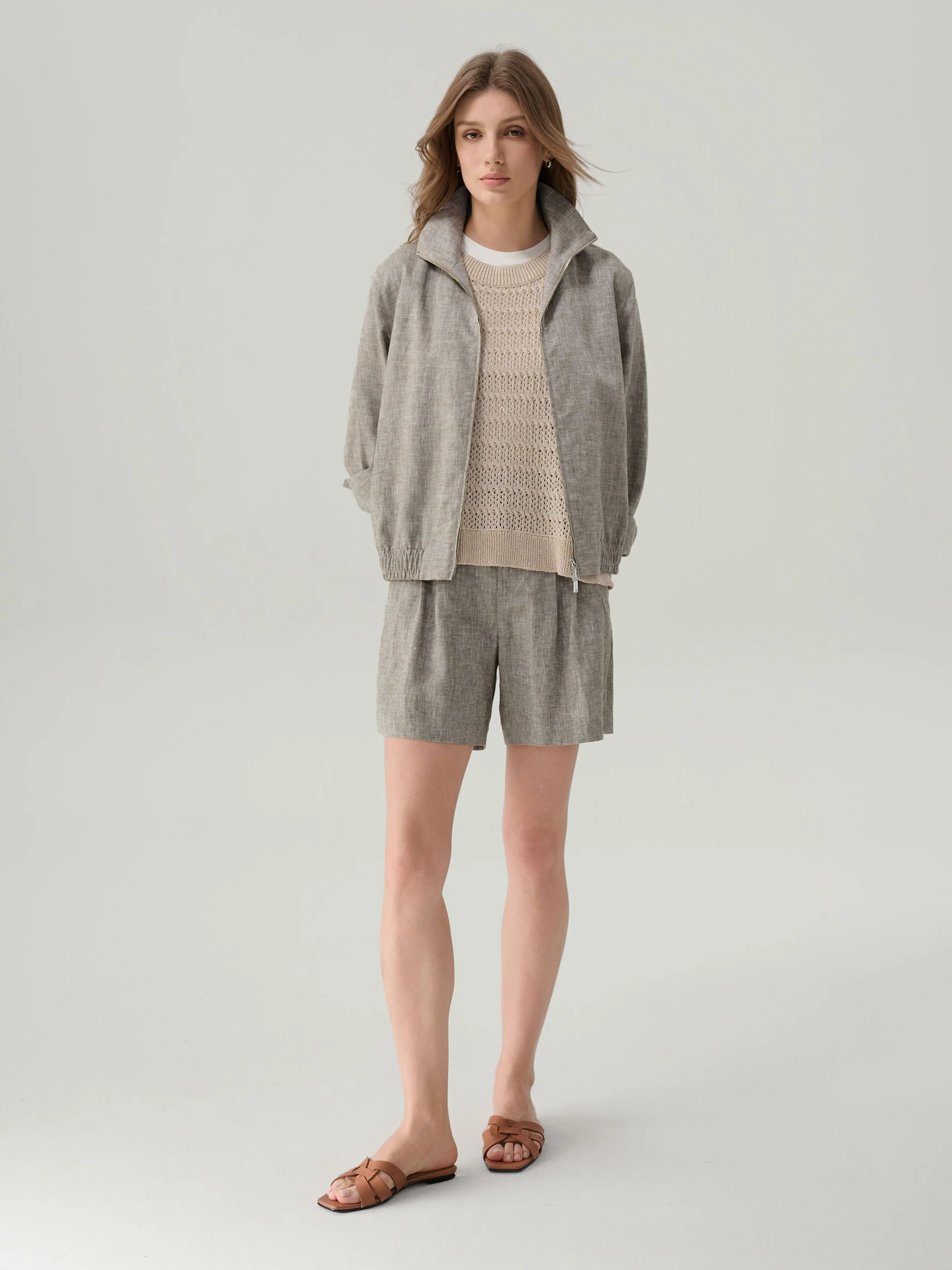 Cecilia Linen Jacket - Image 4