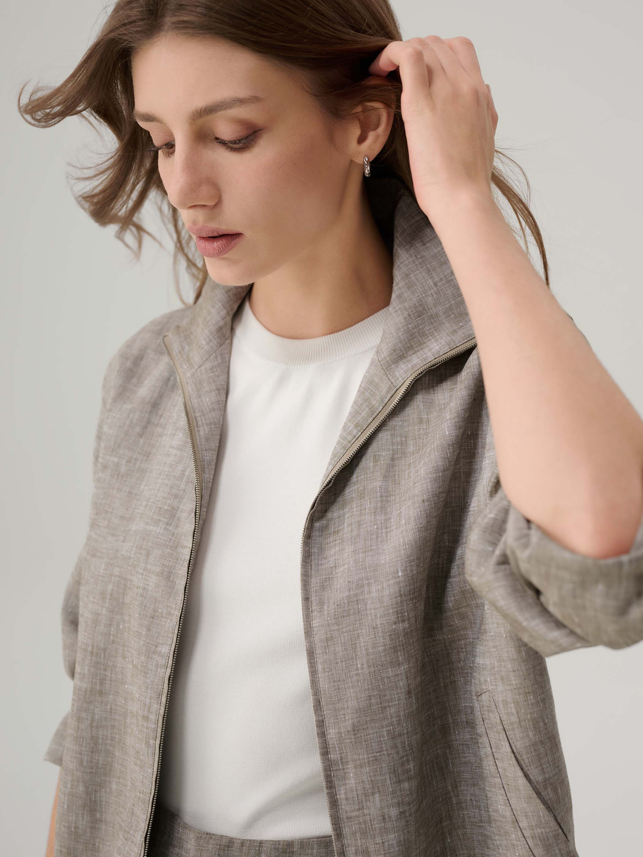 Cecilia Linen Jacket - Image 5