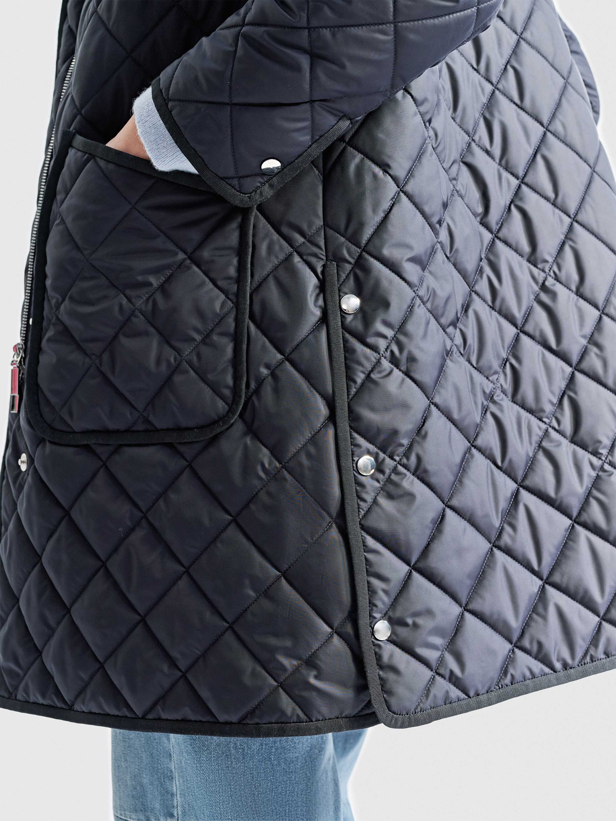 CELESTE QUILTED WOOL FILLED LONG COAT - Image 6