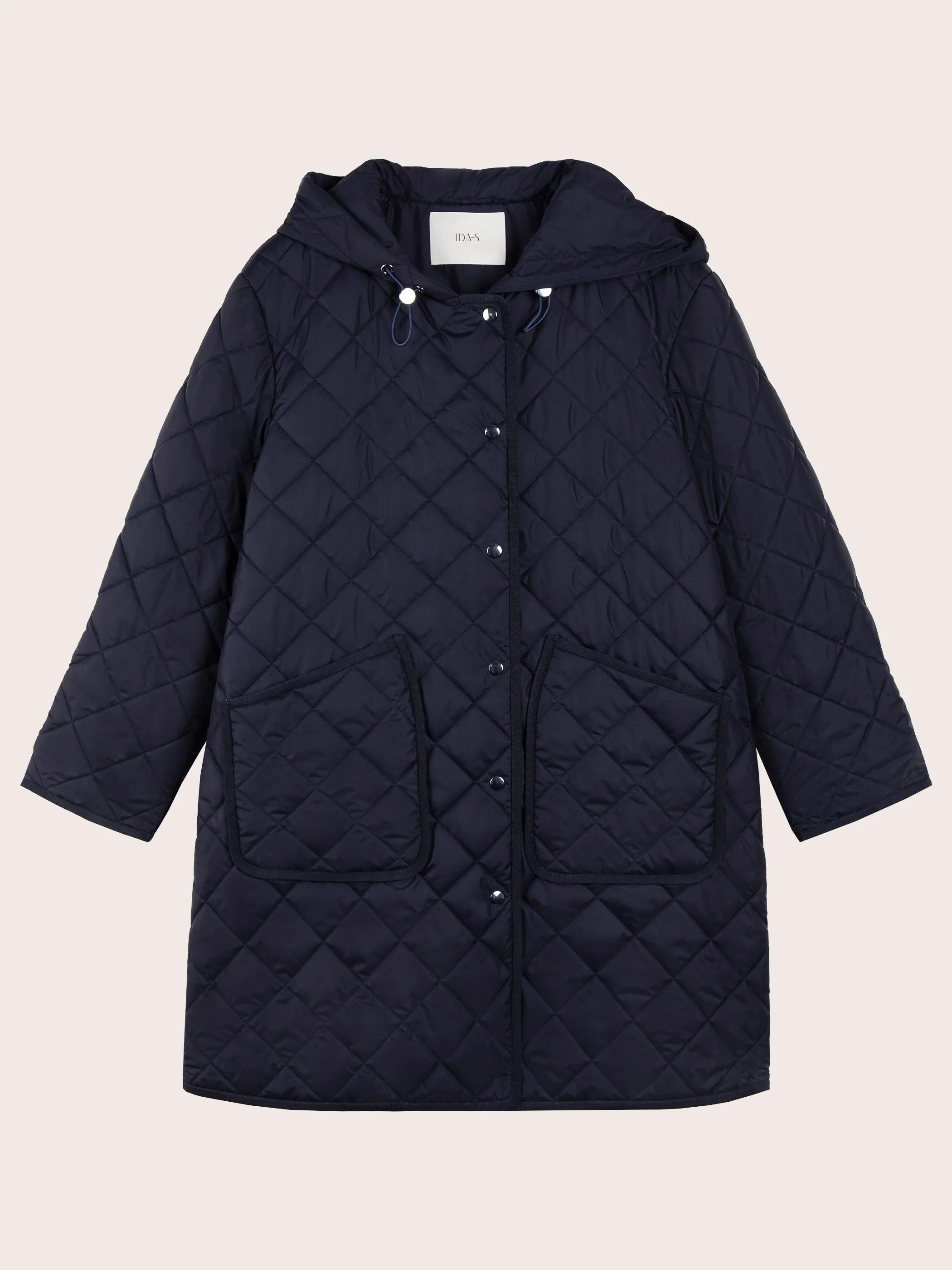 CELESTE QUILTED WOOL FILLED LONG COAT - Image 7