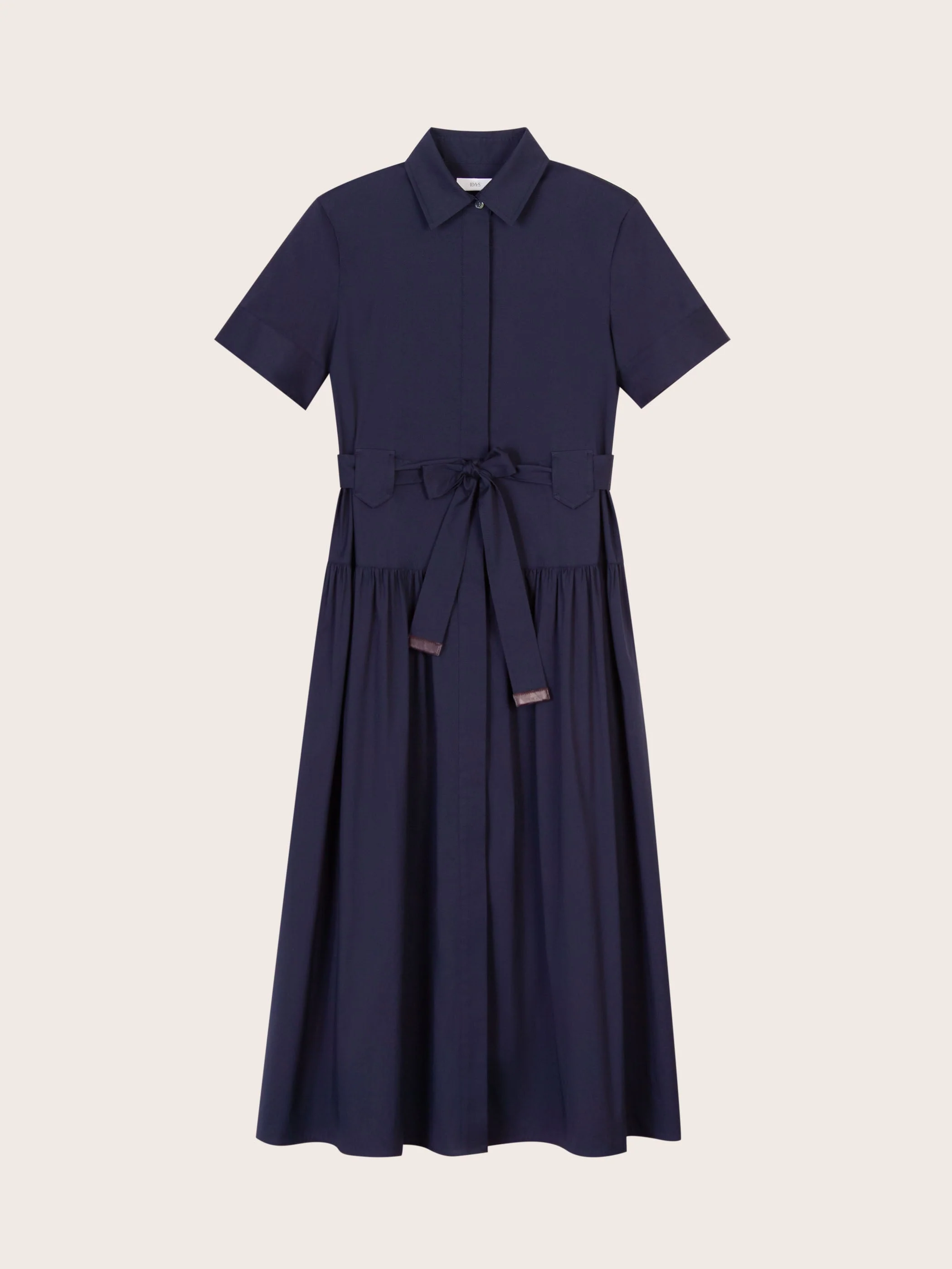 Chloe Navy Midi Dress - Image 5