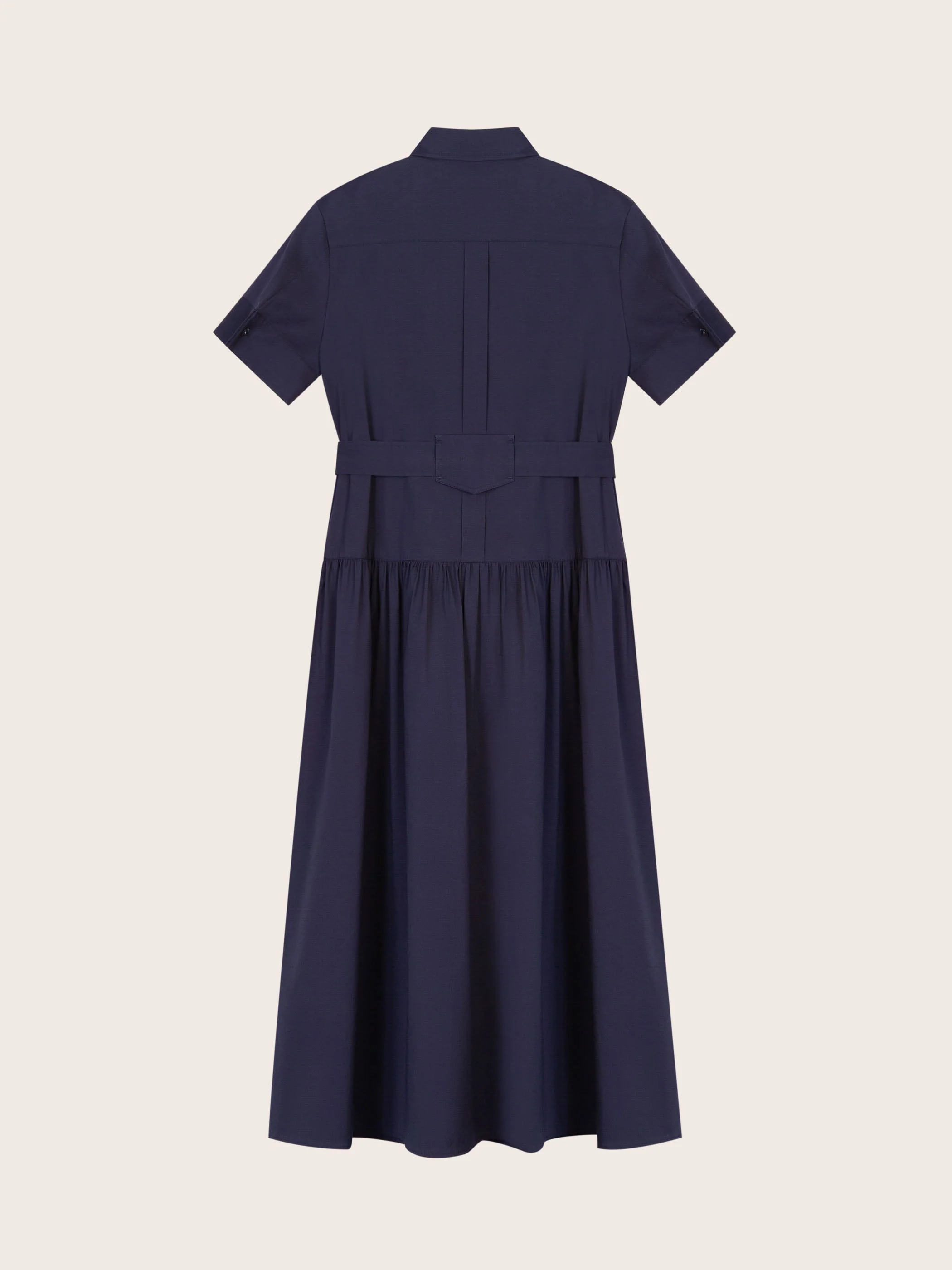 Chloe Navy Midi Dress - Image 6