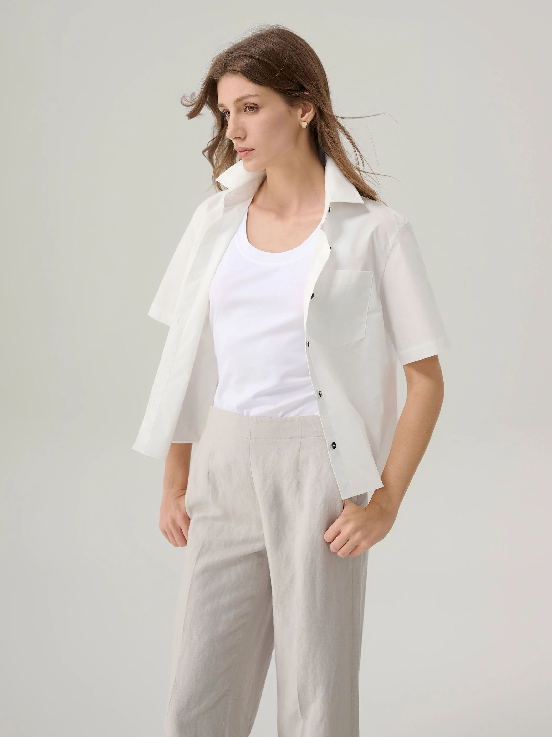 Claire Cotton Button Down Top - Image 5