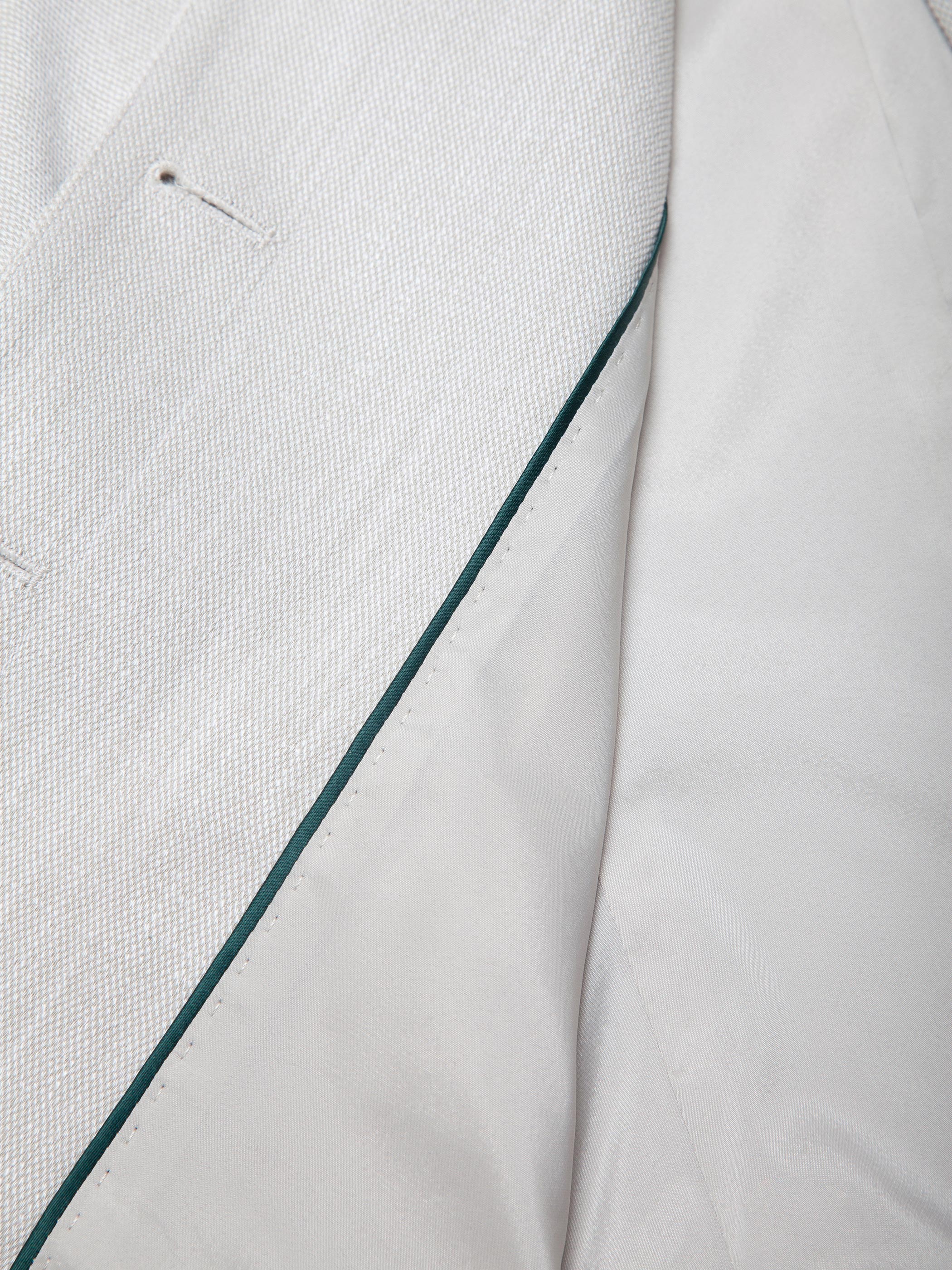 COLLARLESS BUTTONED SUIT JACKET - Image 10