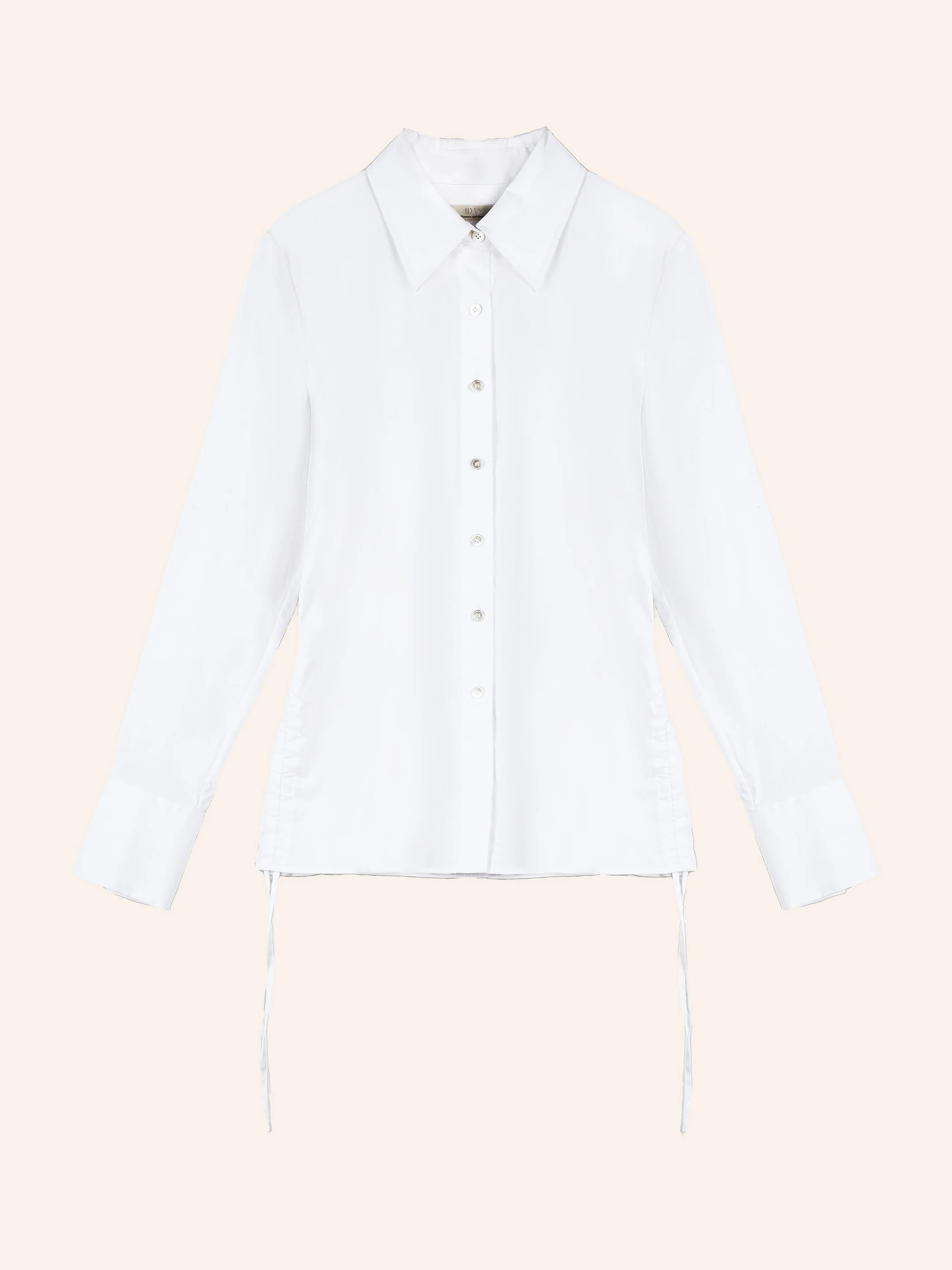 Corinne Drawstring Stretch Cotton Shirt - Image 5