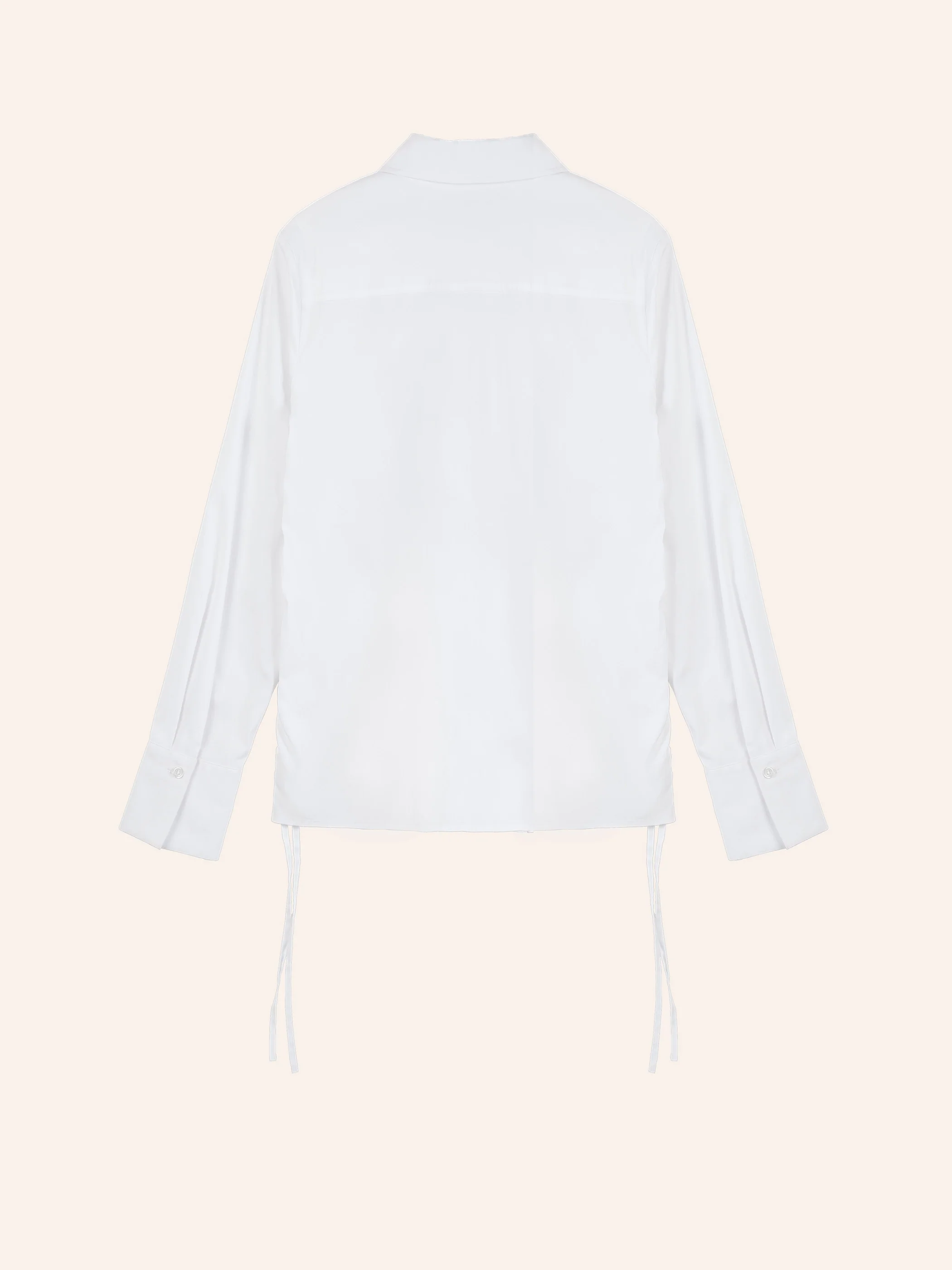 Corinne Drawstring Stretch Cotton Shirt - Image 6