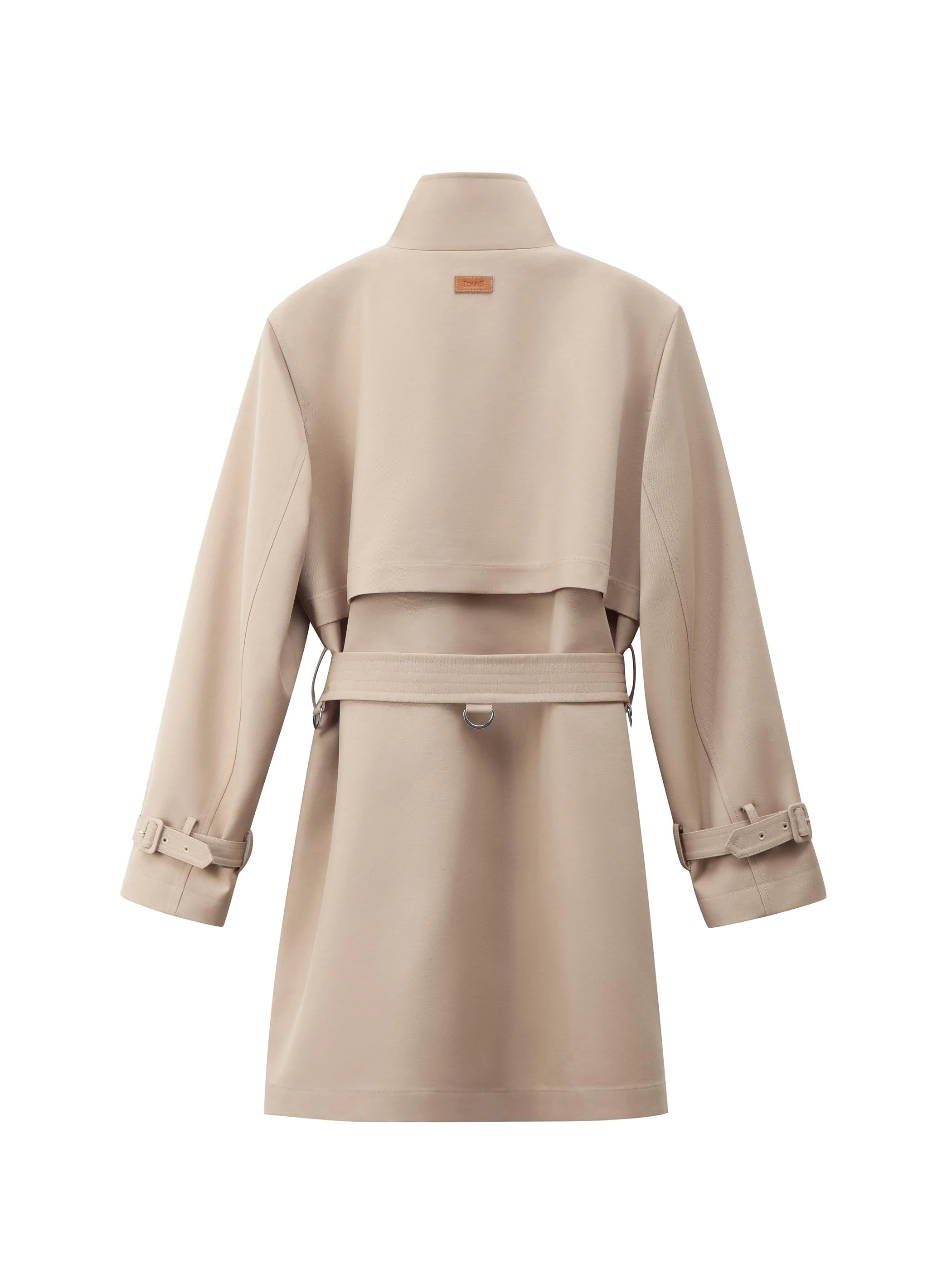 COTTON TWILL TRENCH COAT WITH HARDWARE TRIM - Image 6