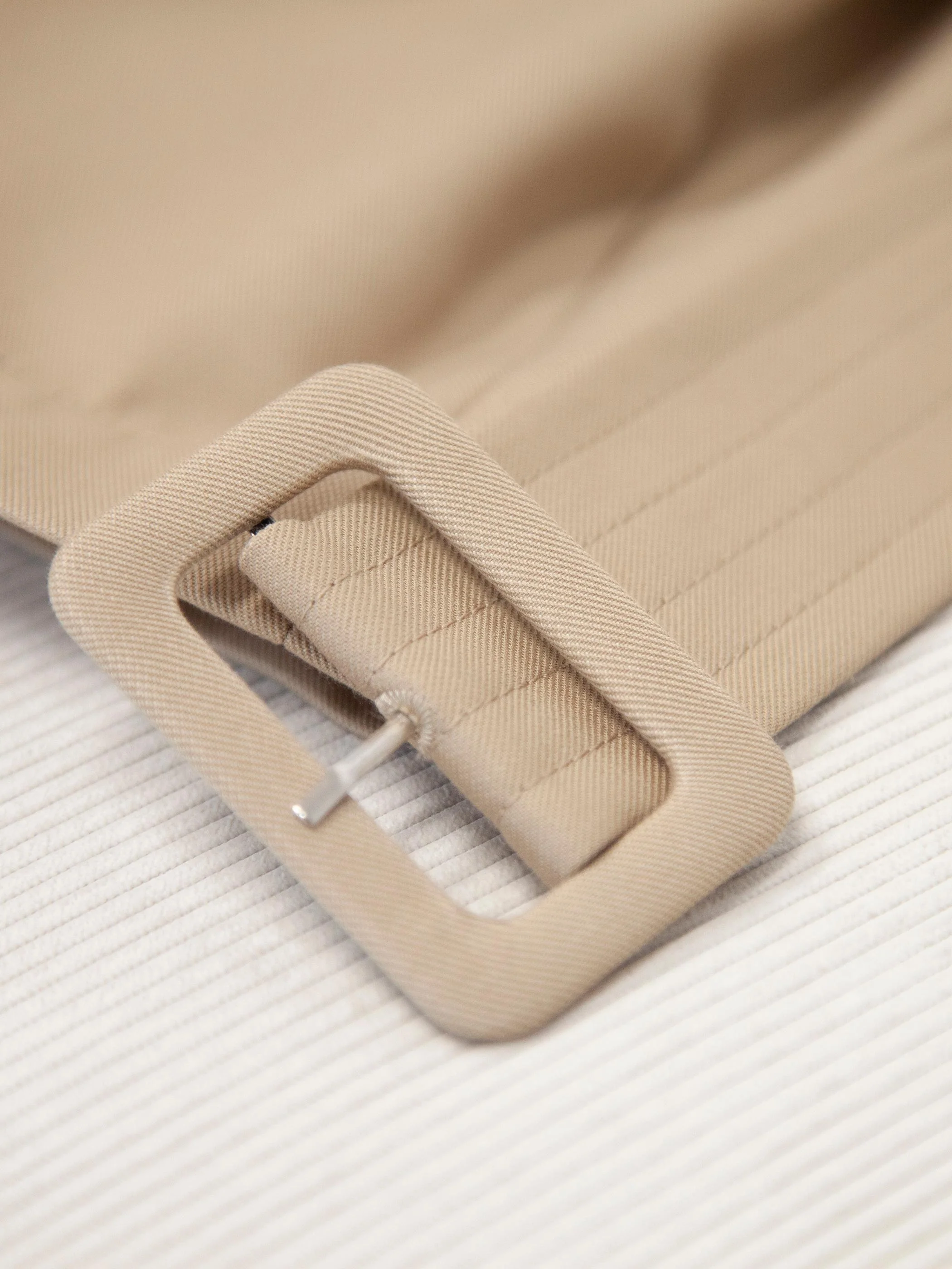 COTTON TWILL TRENCH COAT WITH HARDWARE TRIM - Image 8