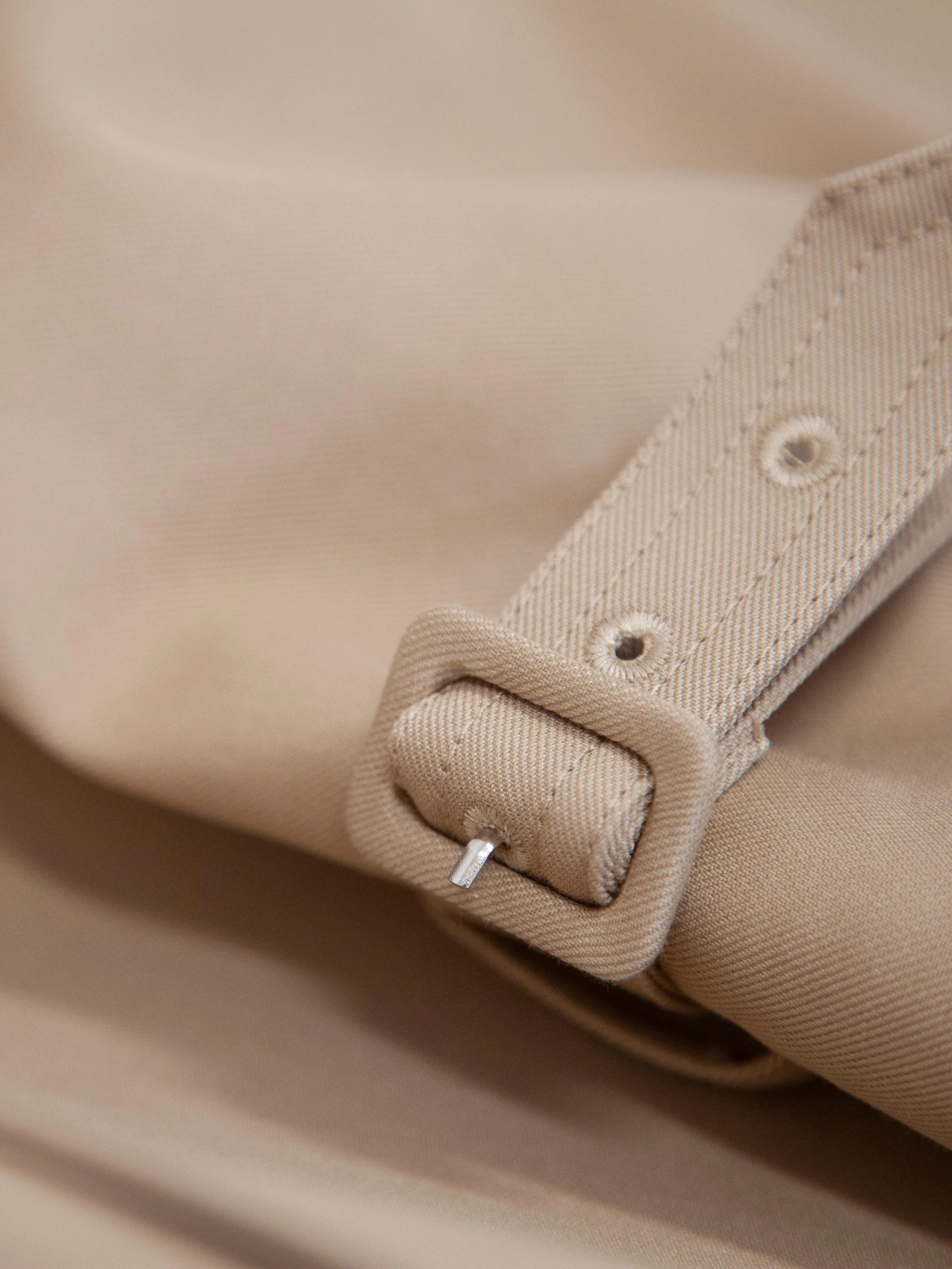 COTTON TWILL TRENCH COAT WITH HARDWARE TRIM - Image 9