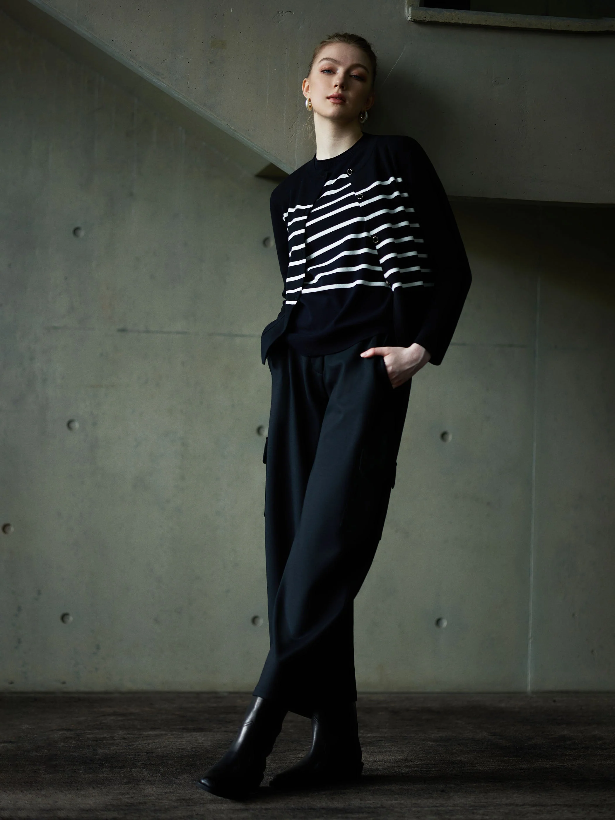 CREW NECK STRIPED SWEATER - Image 4