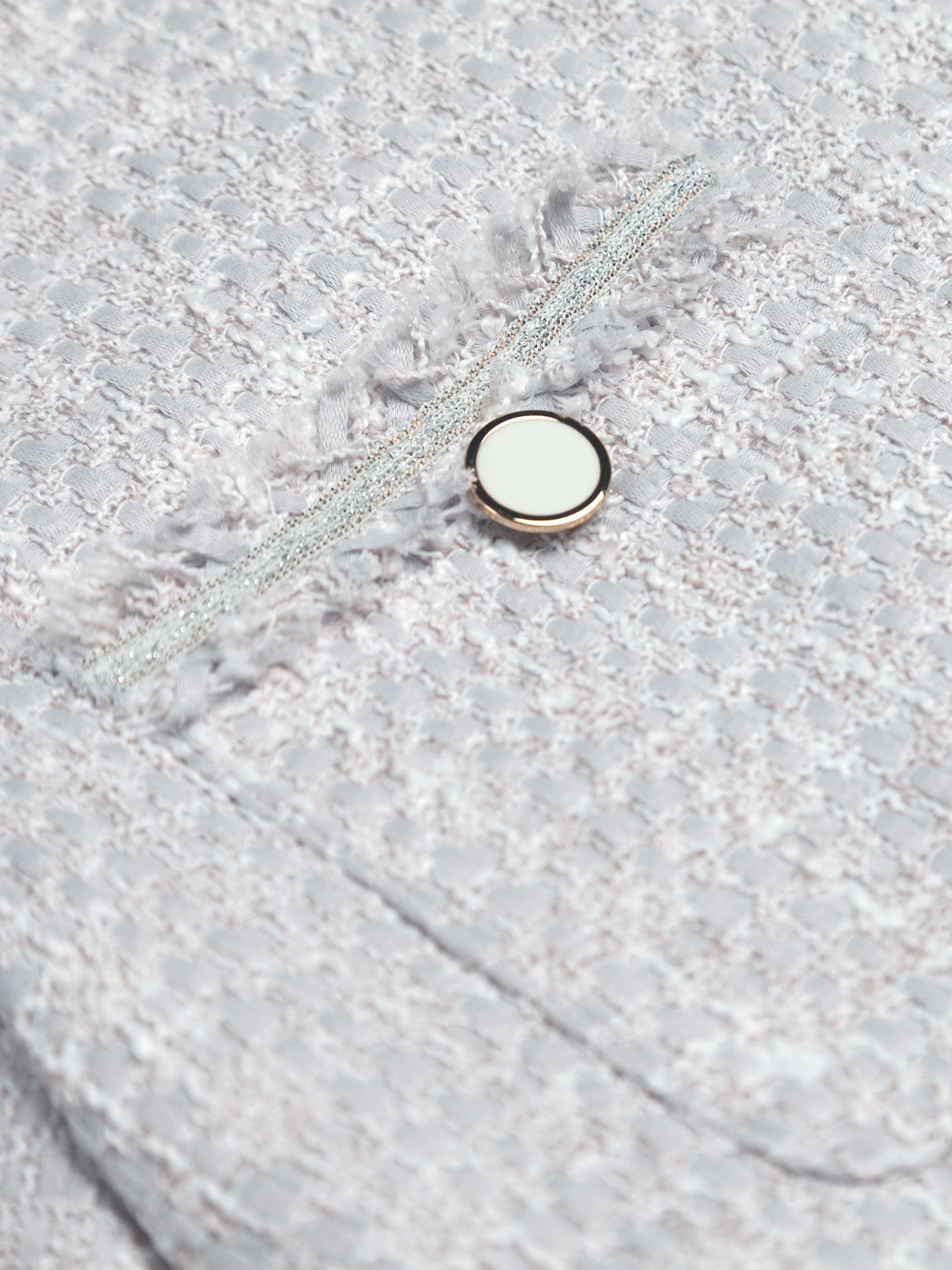 CREW NECK DOUBLE POCKETS TWEED JACKET - Image 10