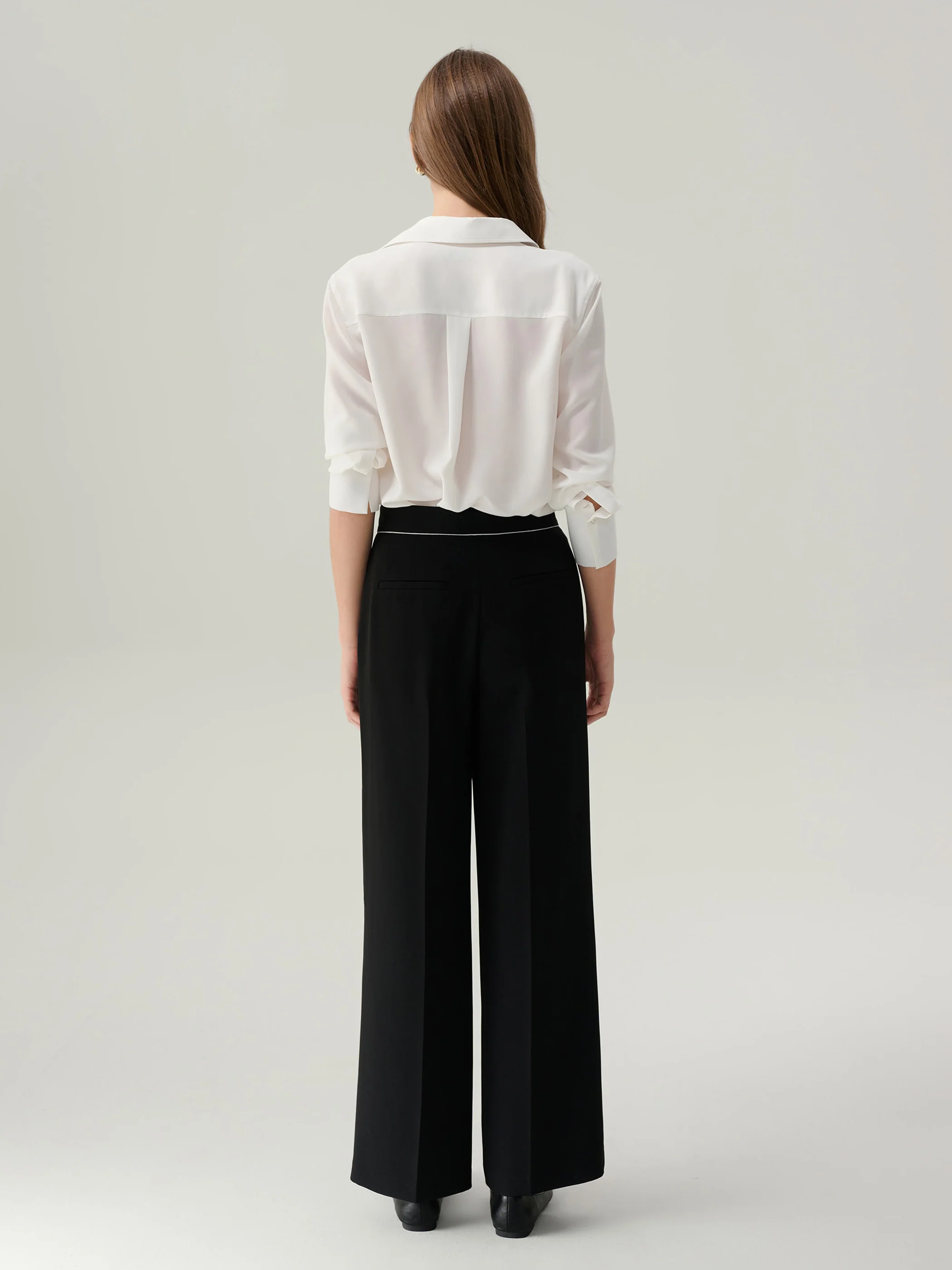 Dahlia Pleated Button 
Down Blouse - Image 4