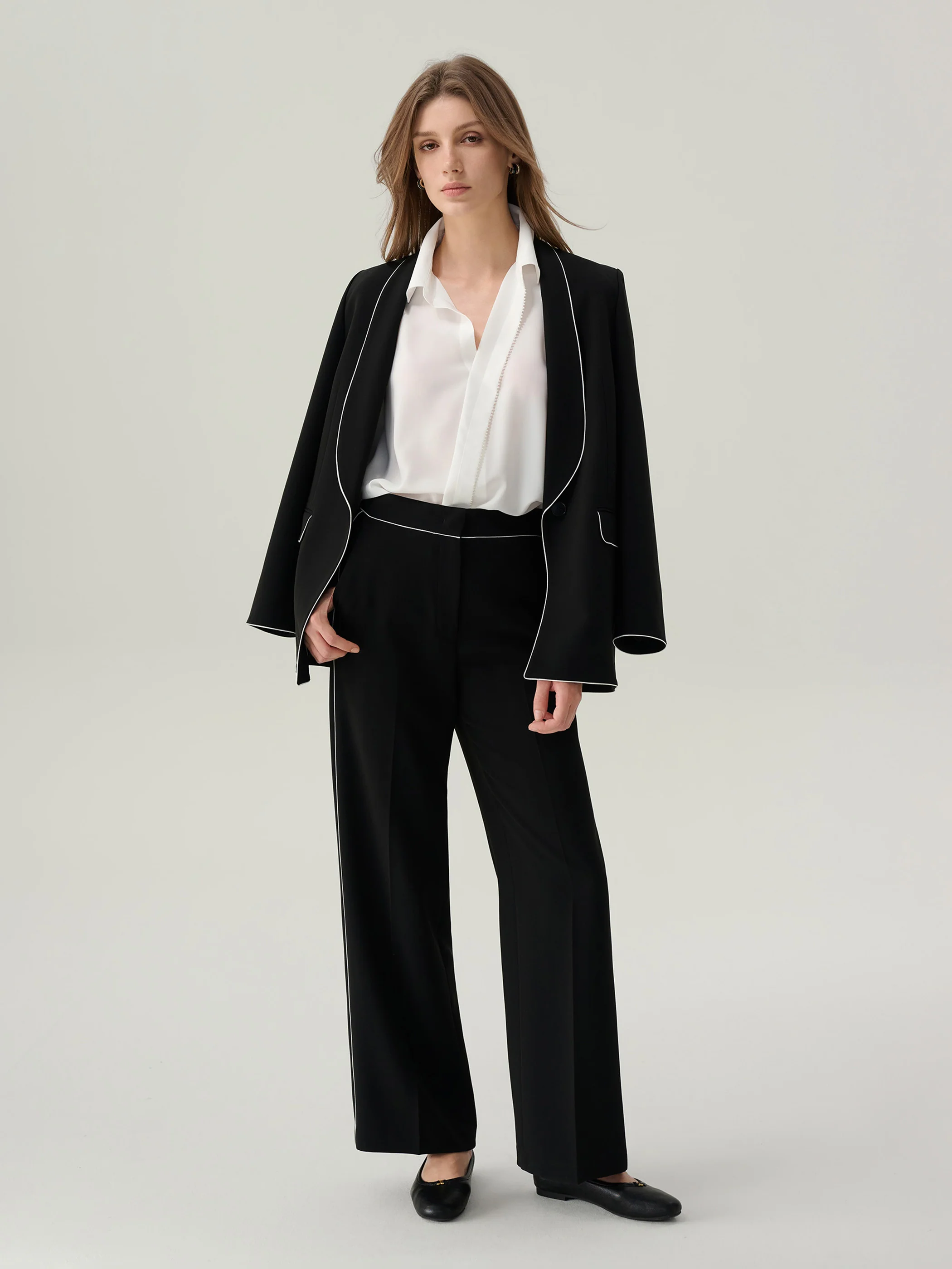 Dahlia Pleated Button 
Down Blouse - Image 5