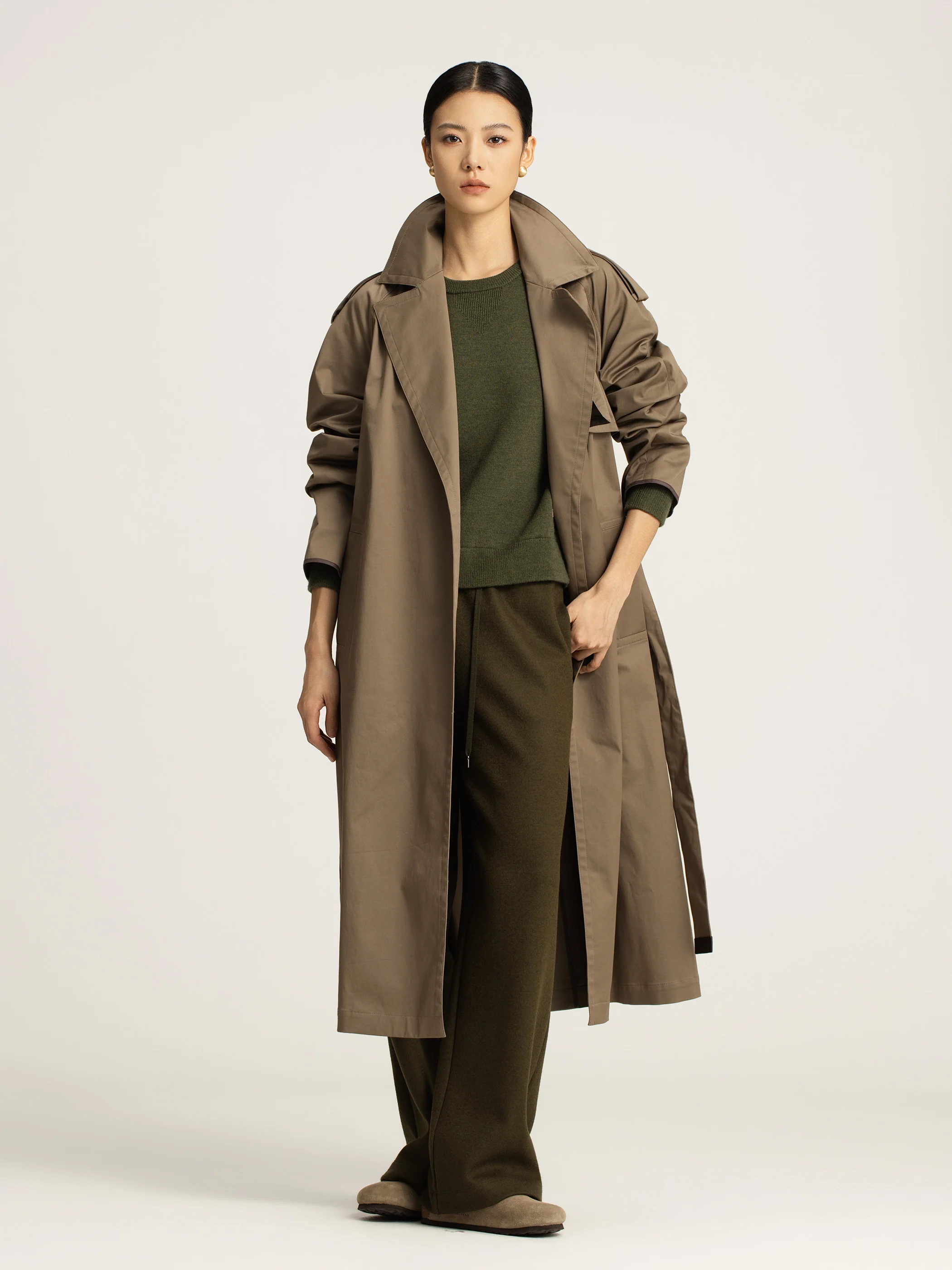 Delphine Cotton Trench Coat - Image 4
