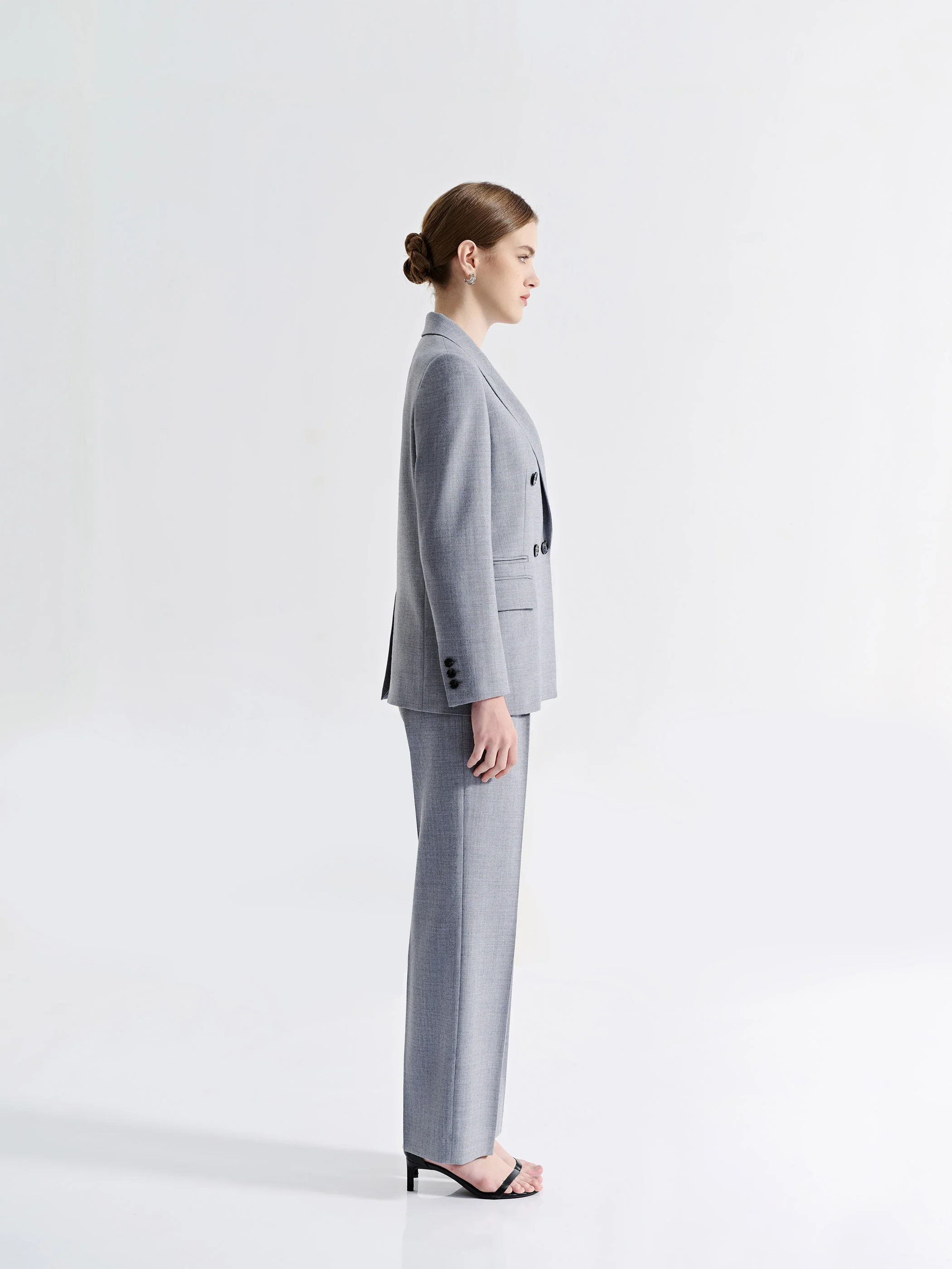 DOUBLE BREASTED WOOL BLAZER - Image 4