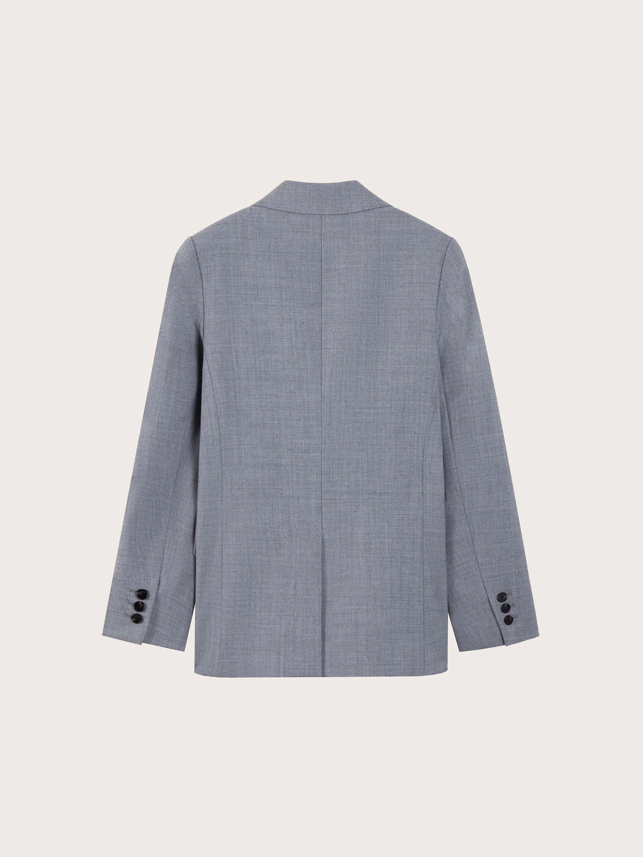 DOUBLE BREASTED WOOL BLAZER - Image 7
