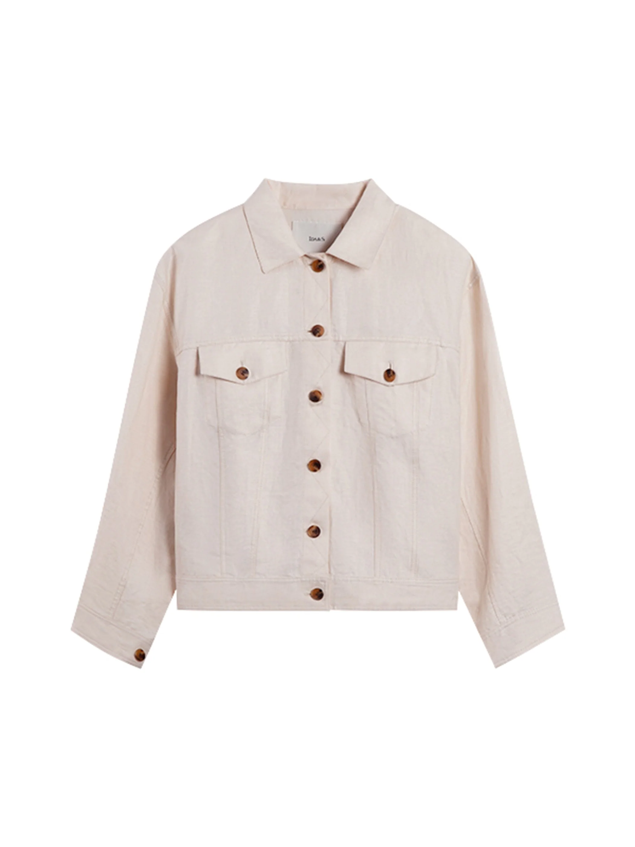 DROPPED SHOULDER LINEN OVERSIZED JACKET - Image 5