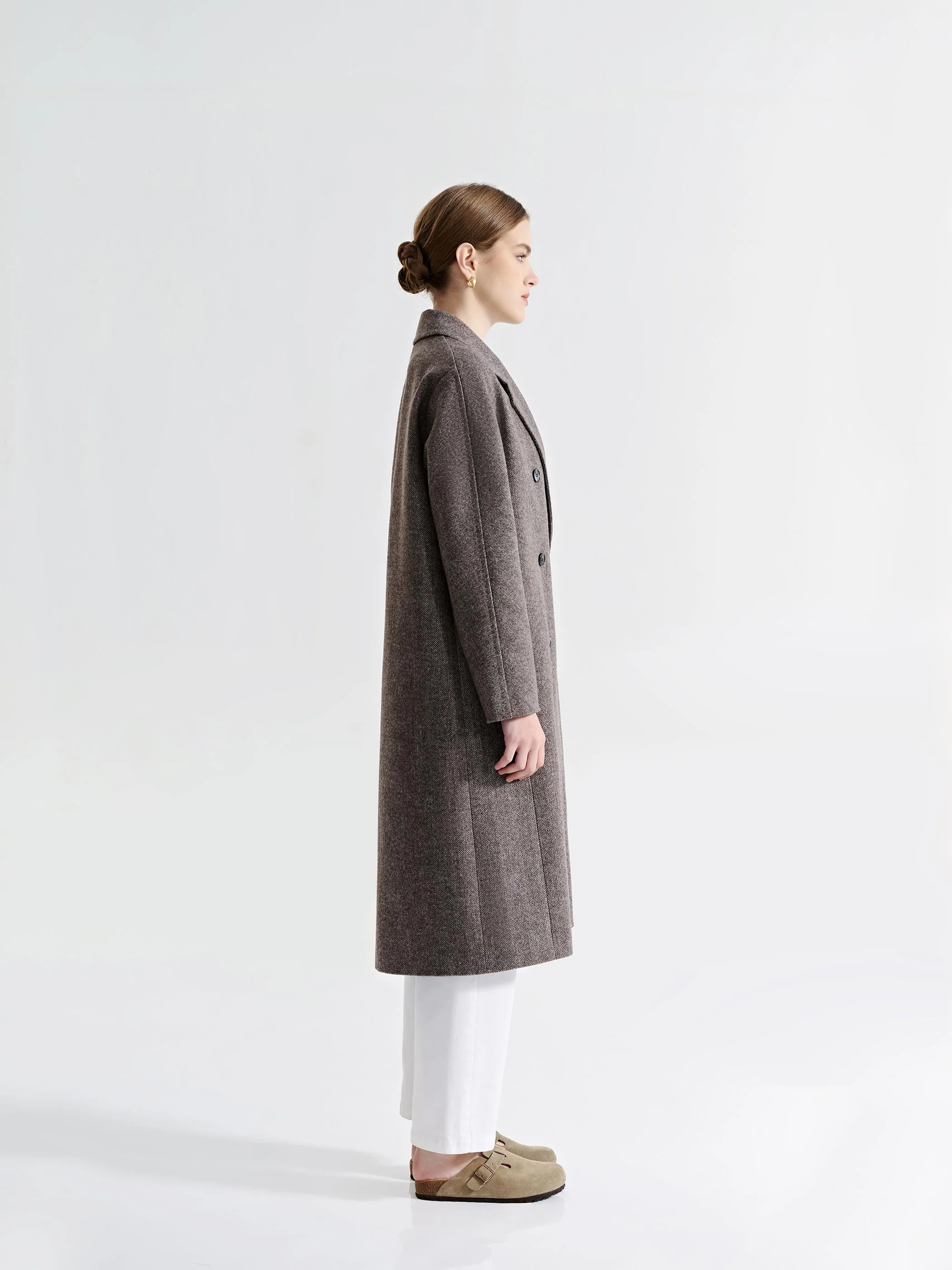 ELARA DOUBLE BREASTED WOOL COAT - Image 6