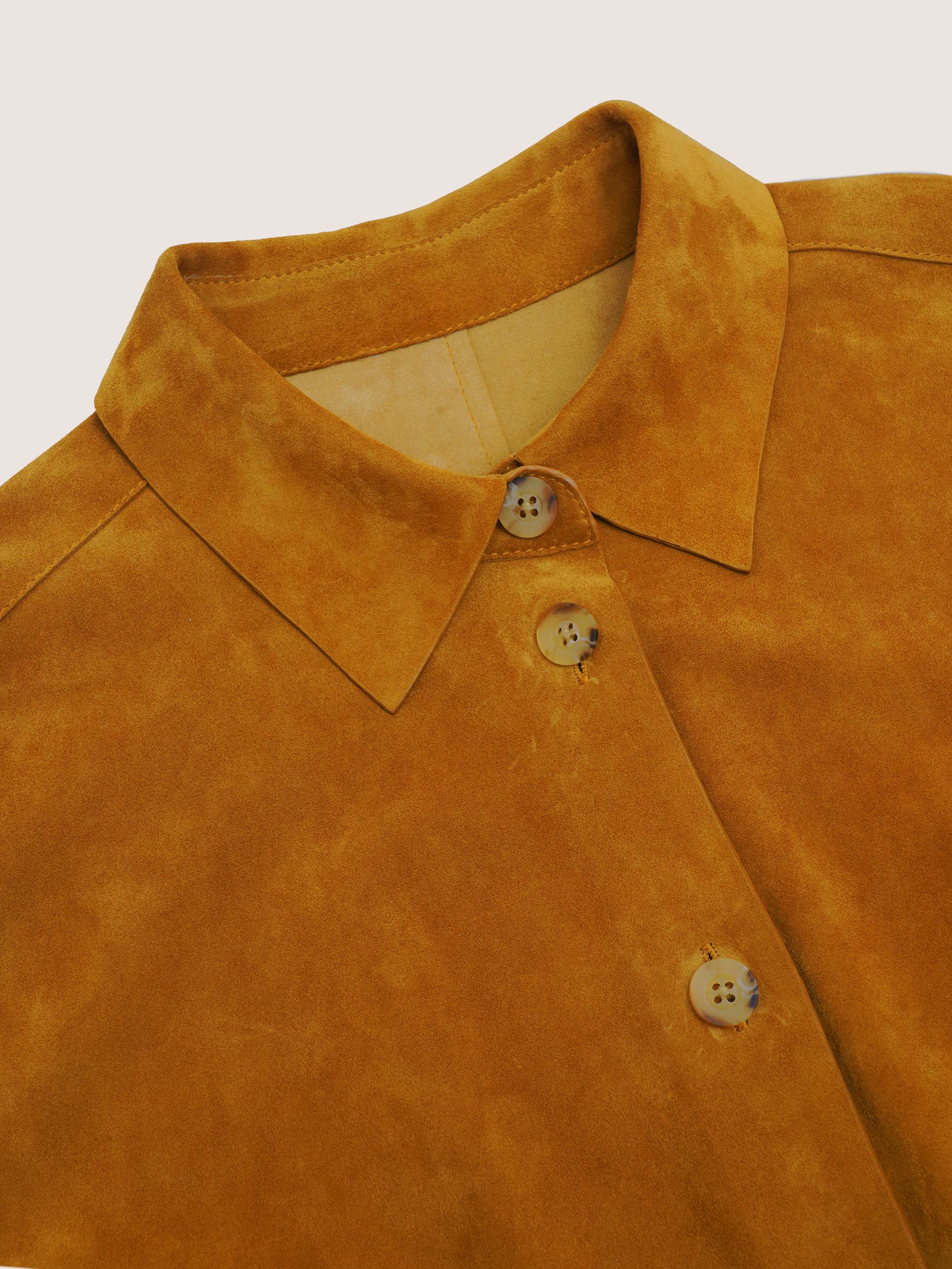 Elara Lambskin Suede Shacket - Image 7