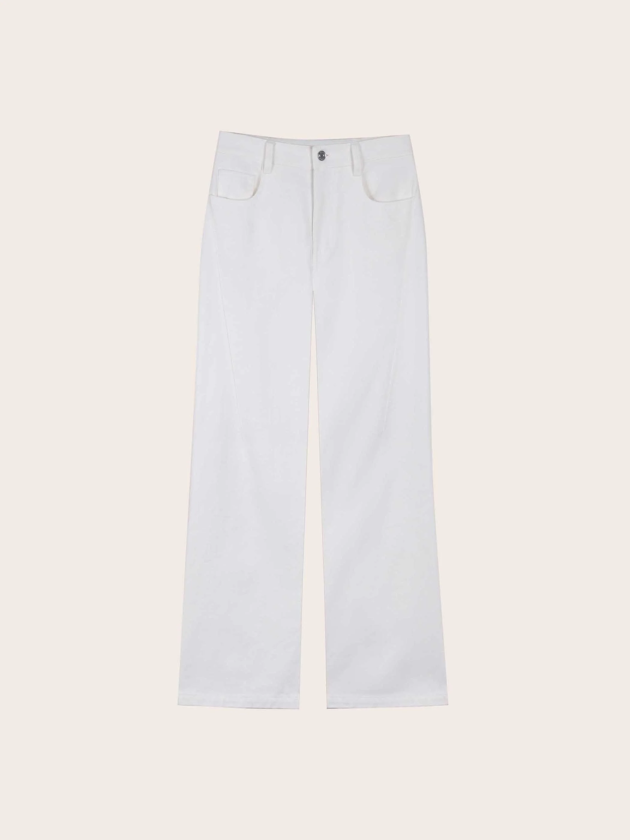Eleanor White Wide Leg Jeans - Image 8
