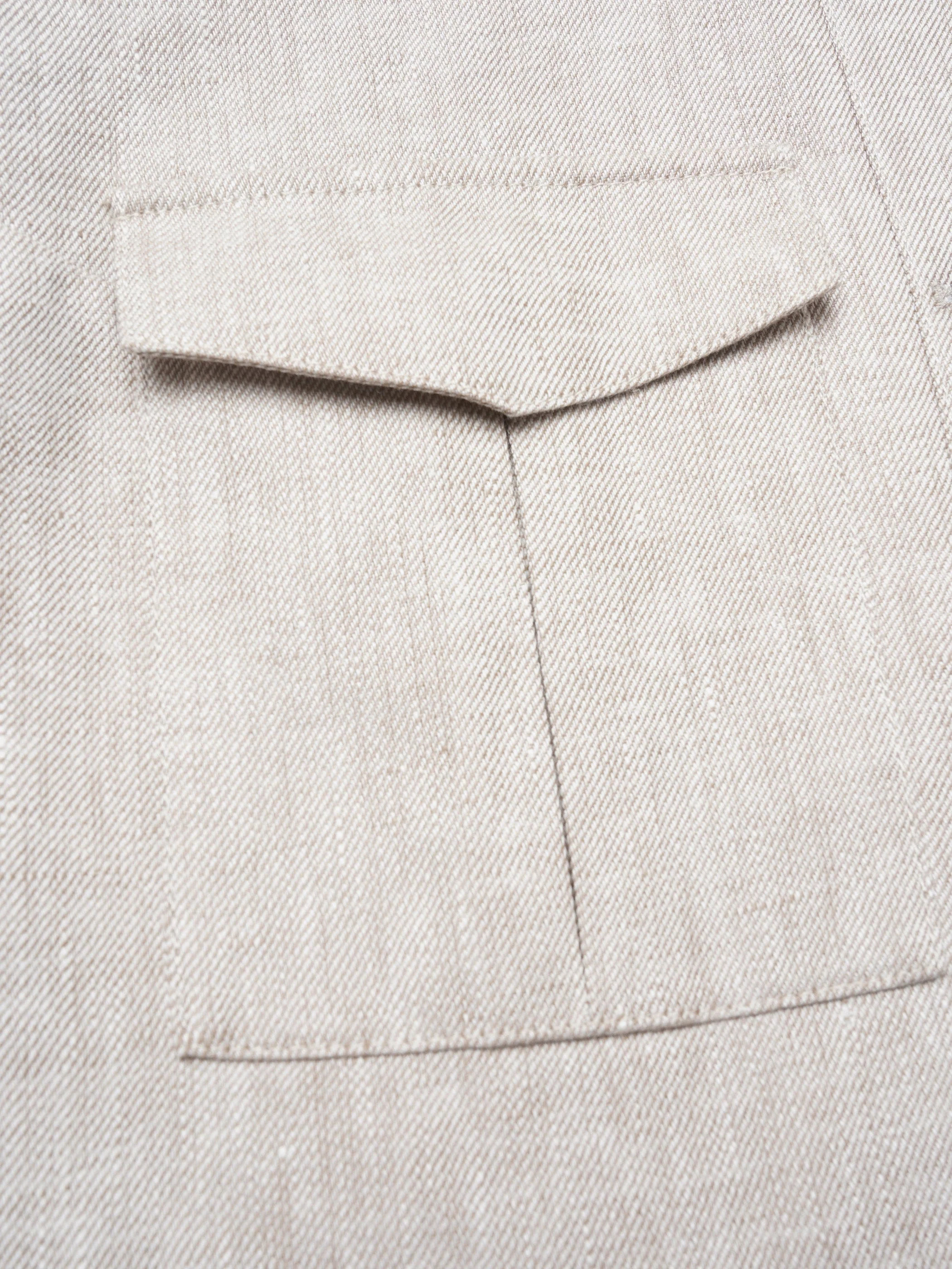 Elia Cropped Linen Jacket - Image 9