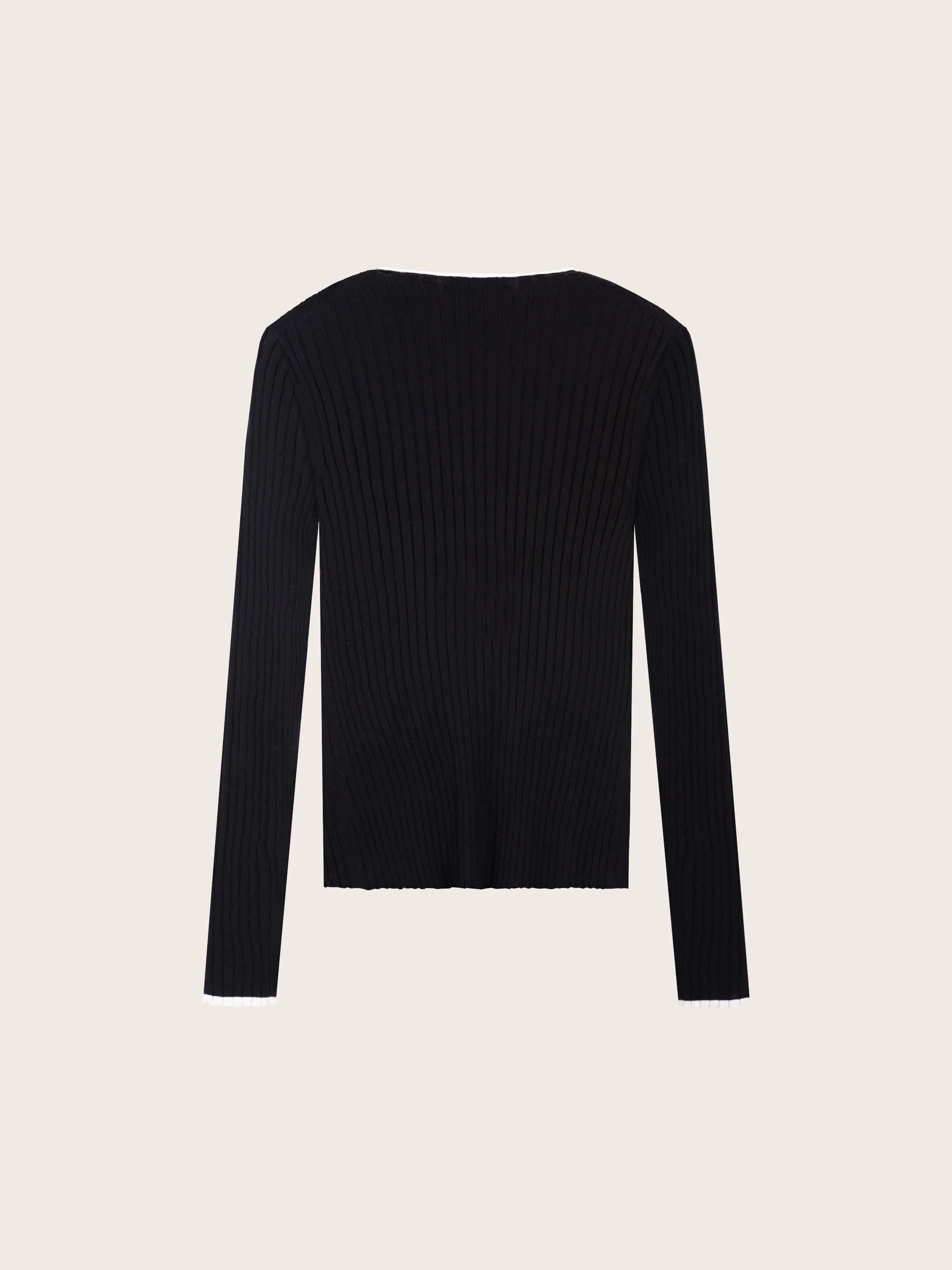 EVY LONG SLEEVE WOOL RIB KNIT - Image 8