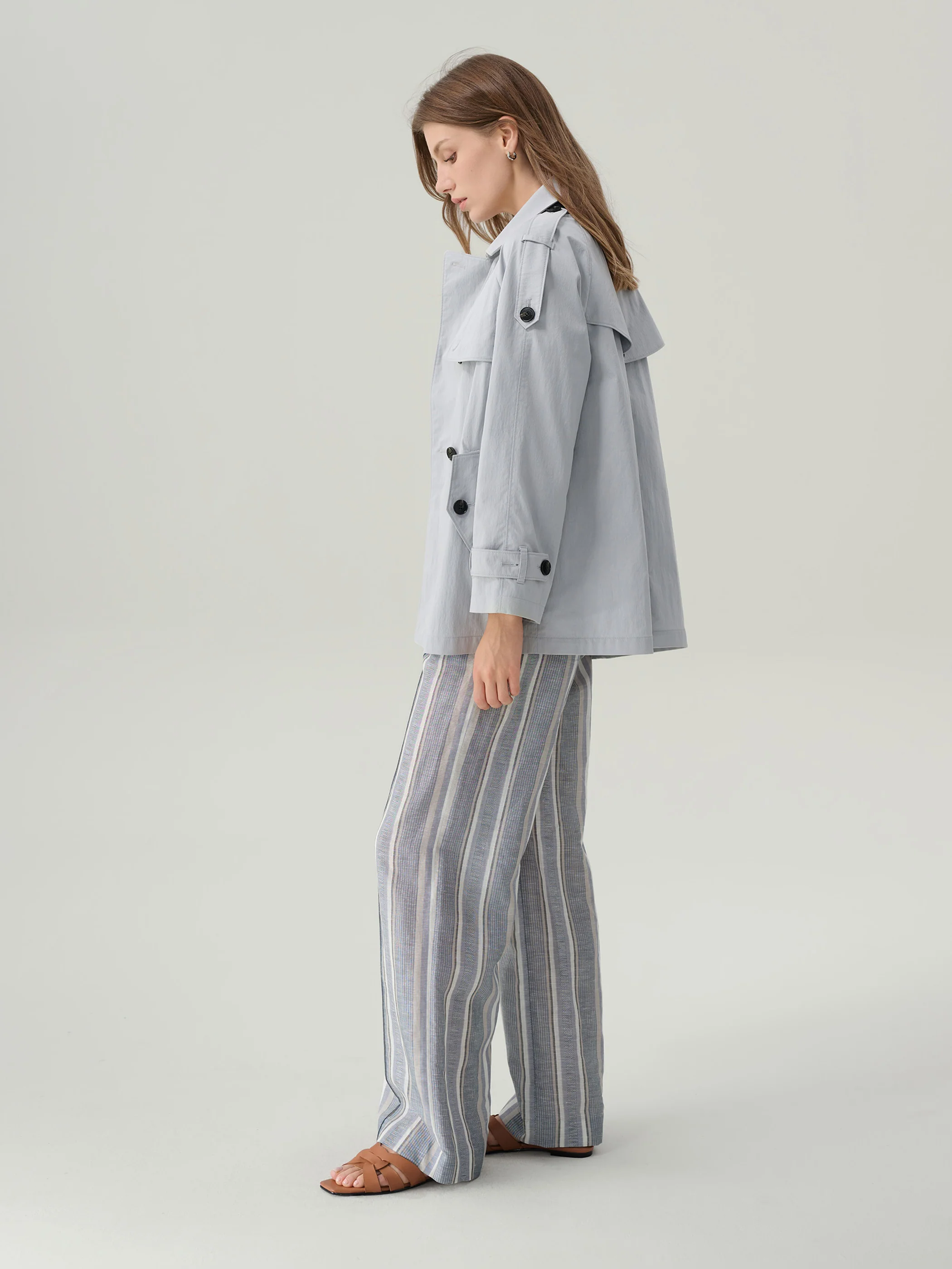 Frida Striped Linen Pants - Image 5