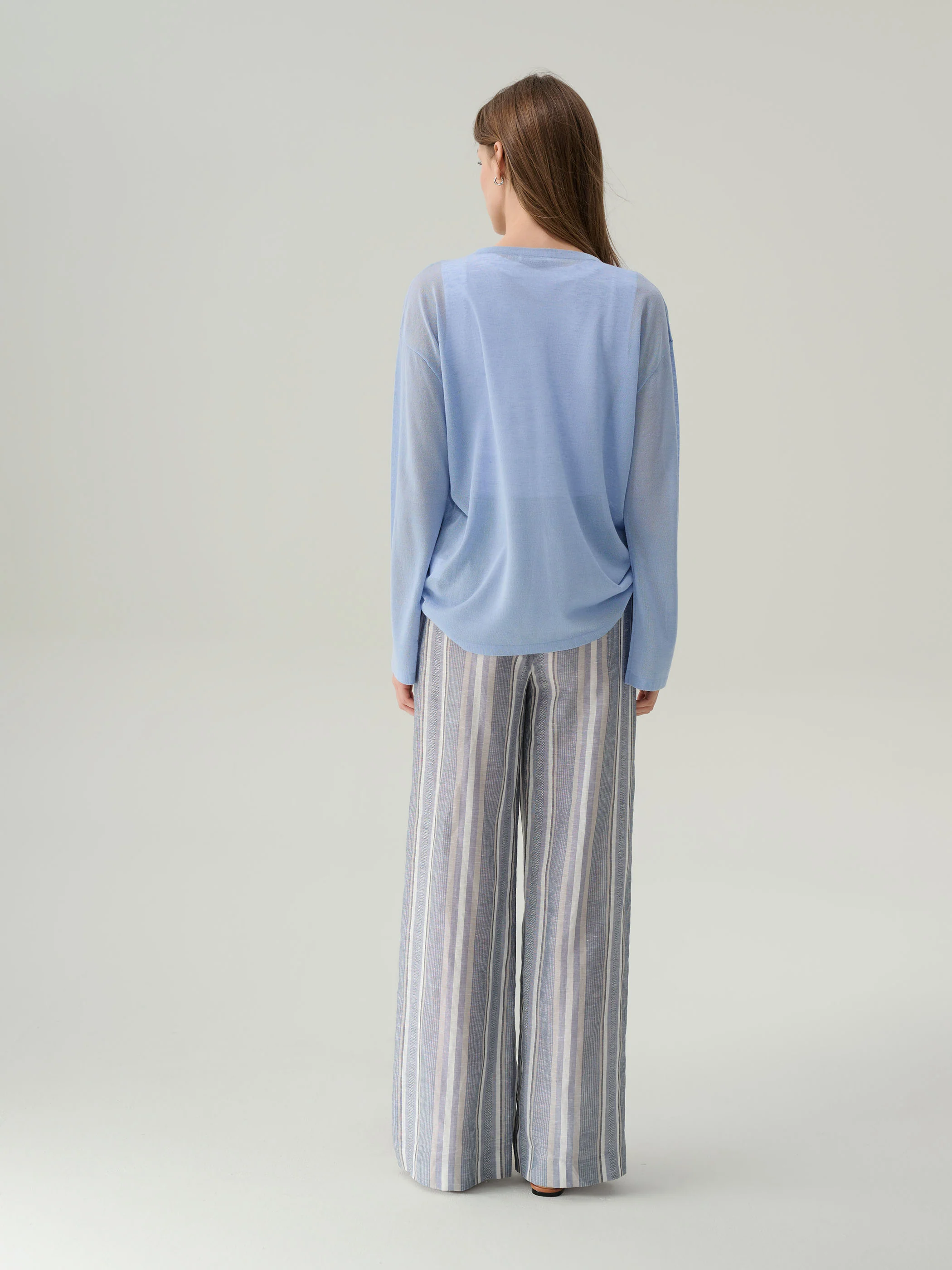 Frida Striped Linen Pants - Image 6