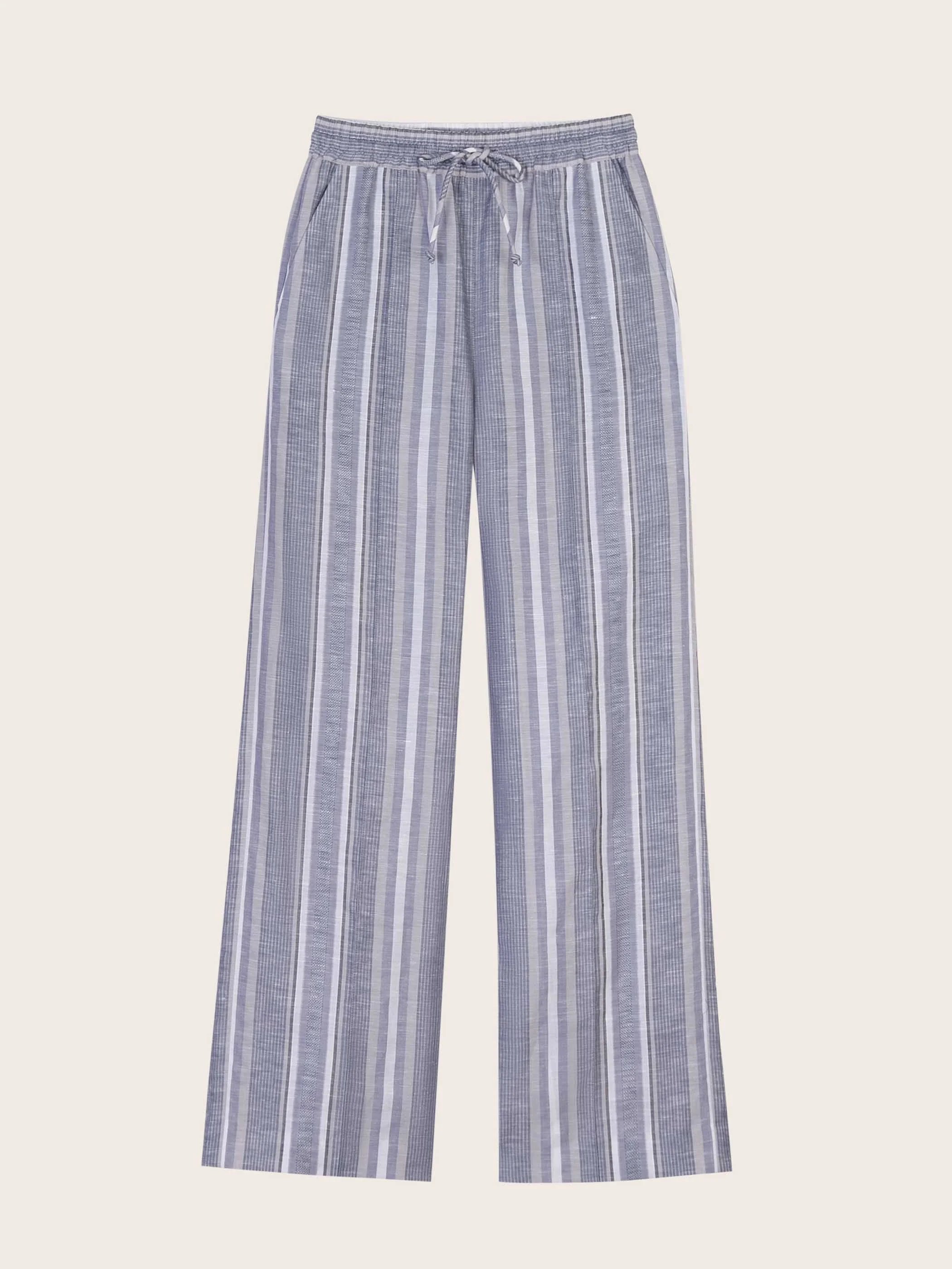Frida Striped Linen Pants - Image 7