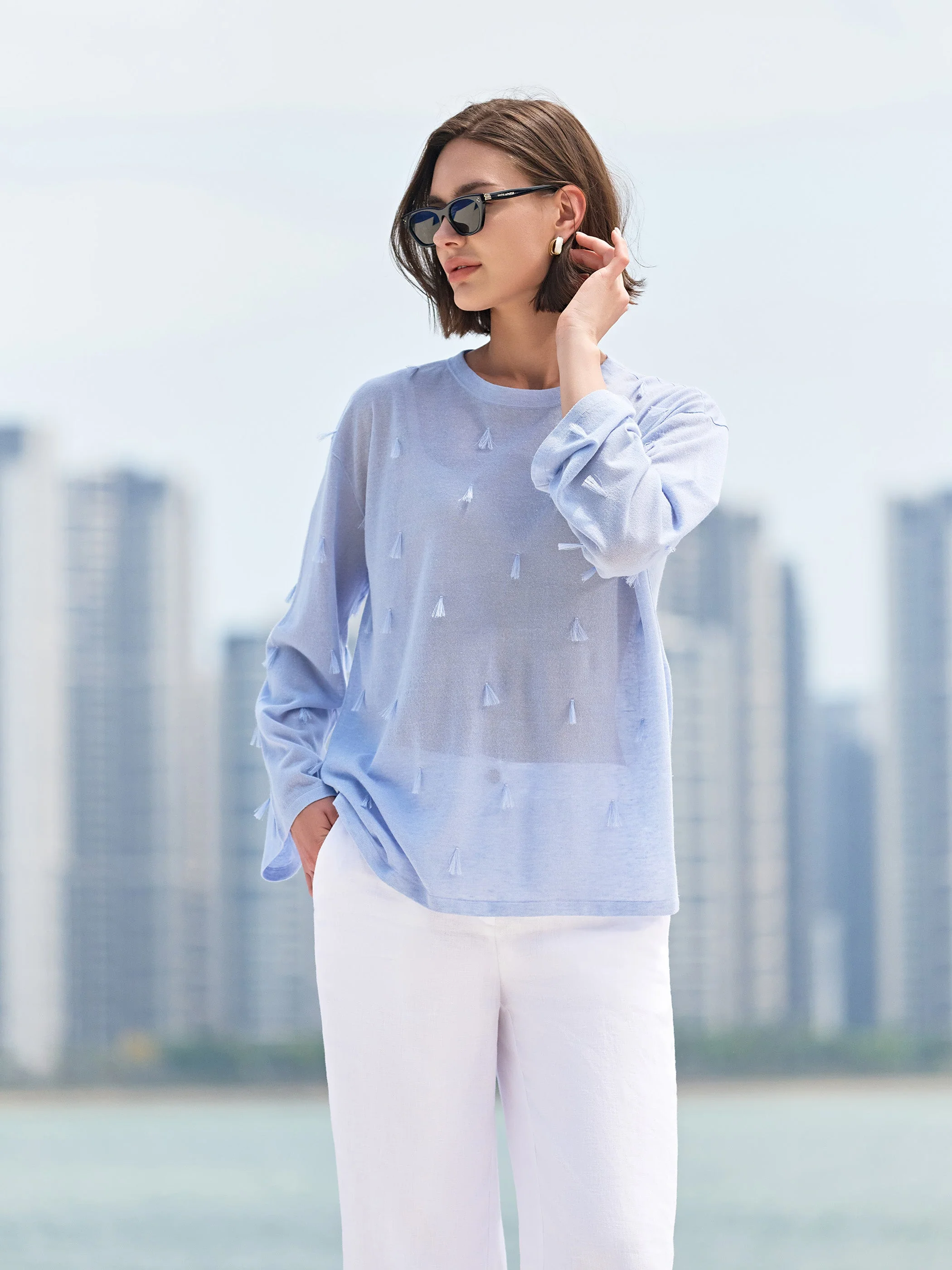 Grace Blouse w/ Fringe - Image 8