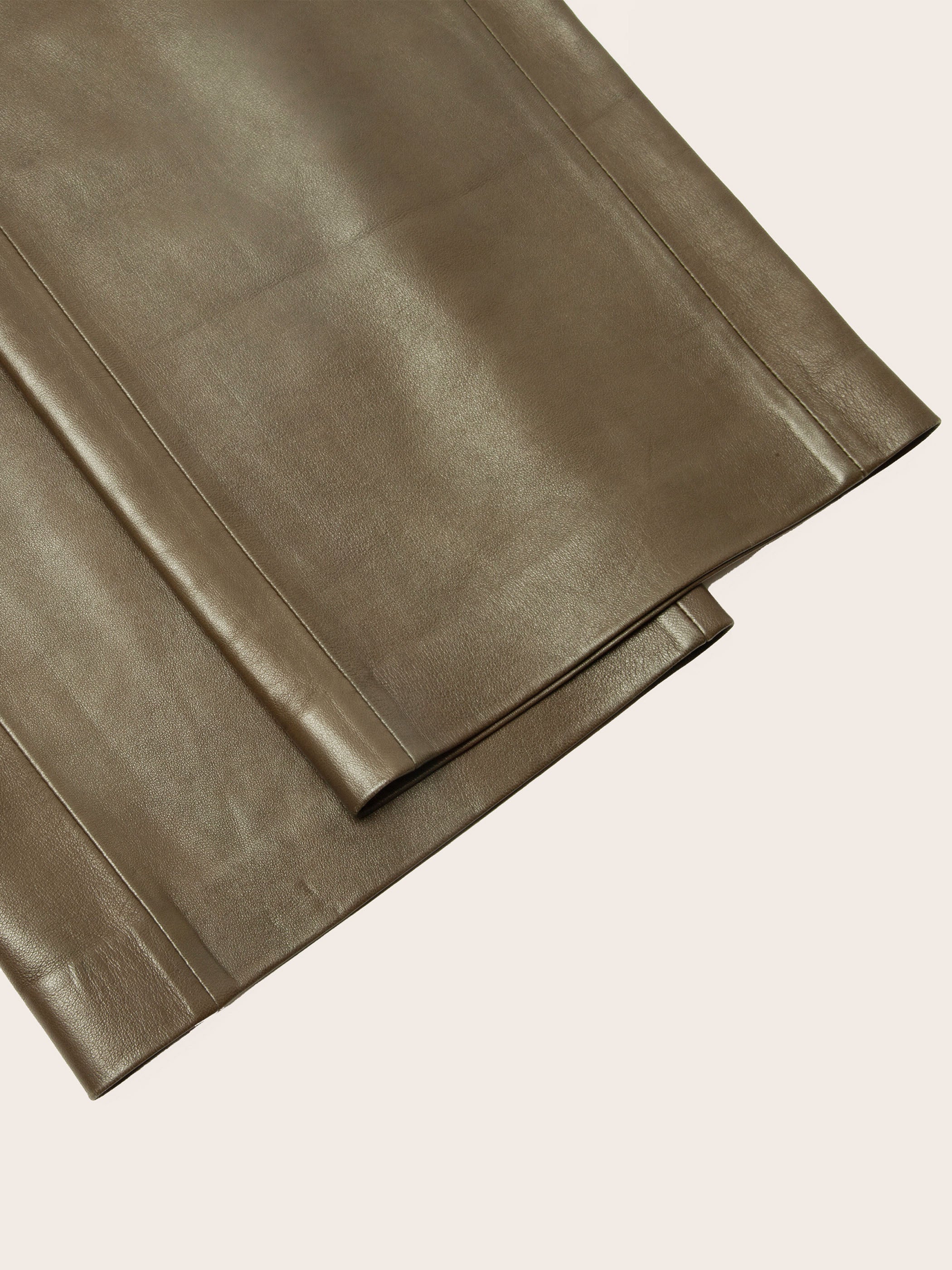 Greer Lambskin Wide-Leg Trousers - Image 12