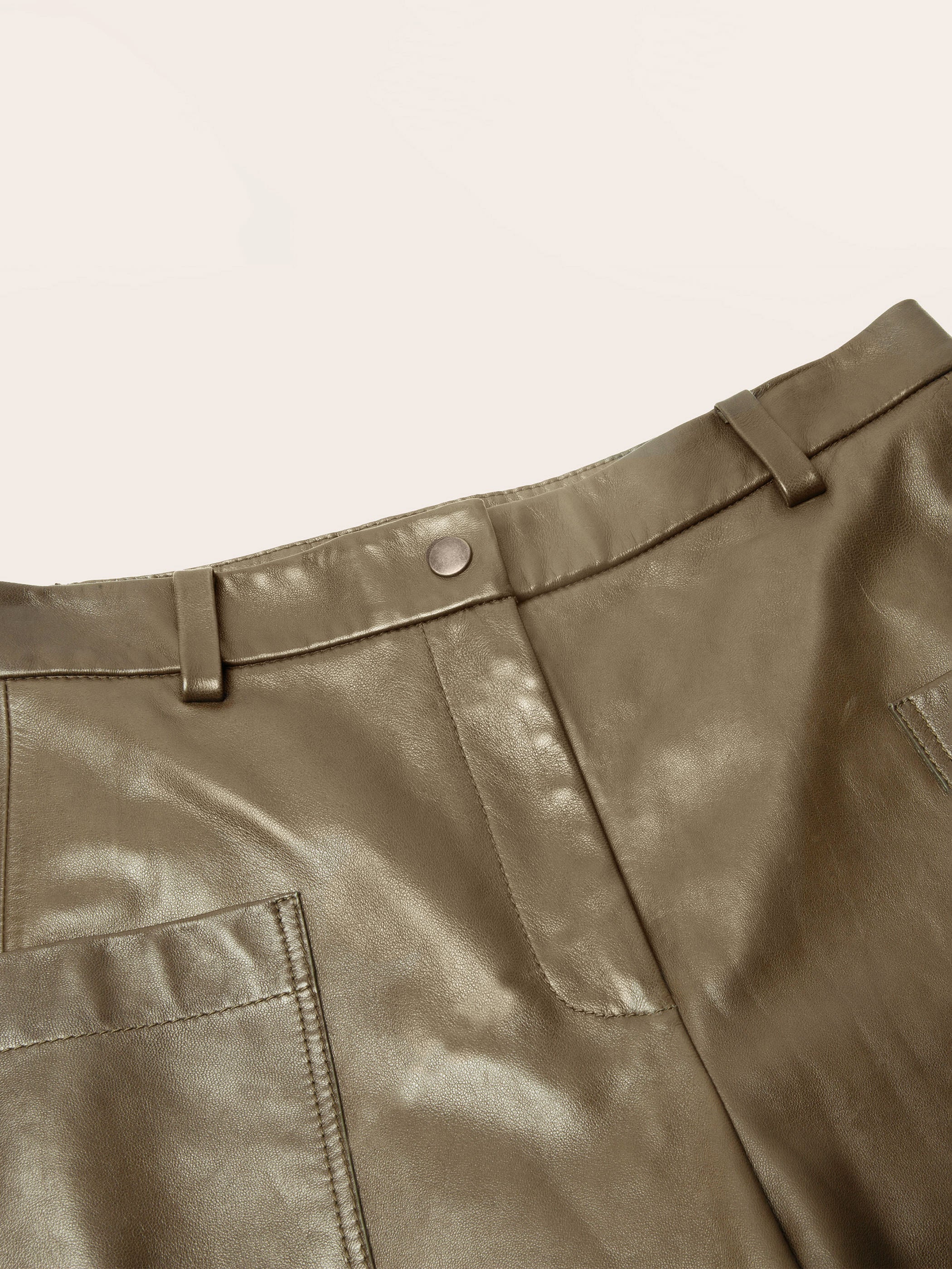 Greer Lambskin Wide-Leg Trousers - Image 7