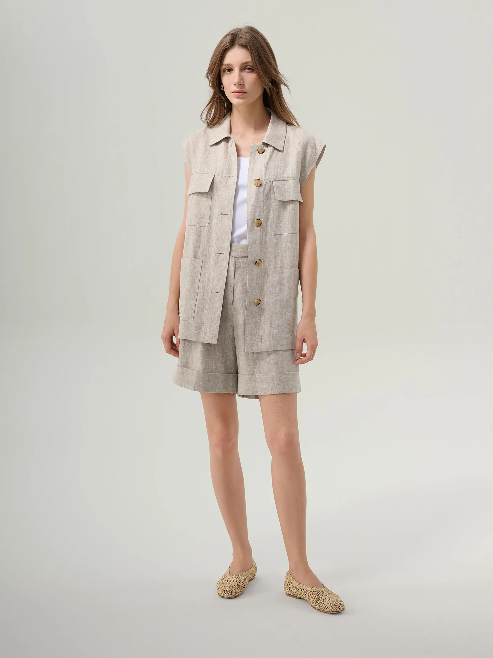 Harper Linen Shorts - Image 6