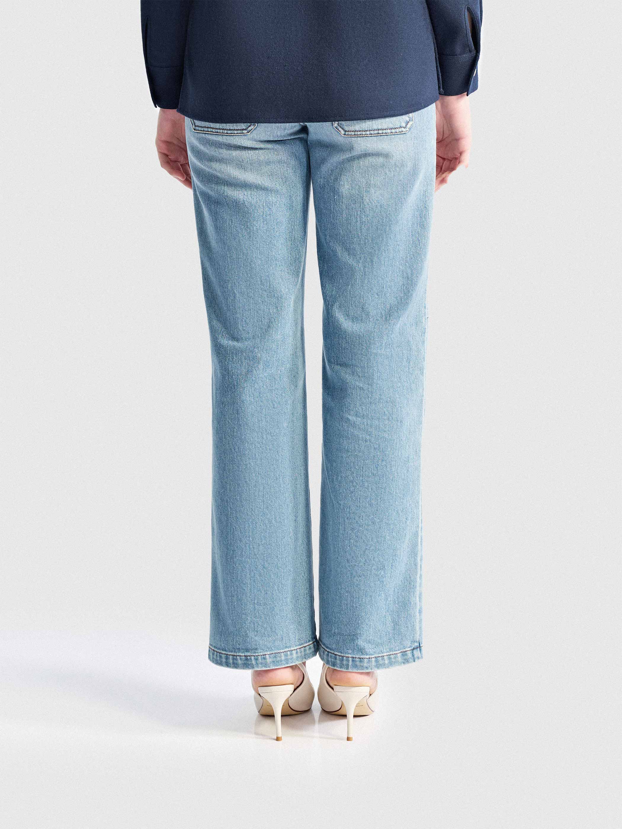 HIGH WAISTED STRAIGHT LEG DENIM - Image 3